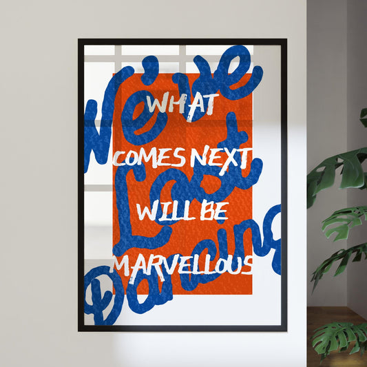 Marea Lyric-Inspired Poster | House Music Print, Song Wall Art, Aesthetic Print, Bold Typography, Modern Home Decor for Music Lover