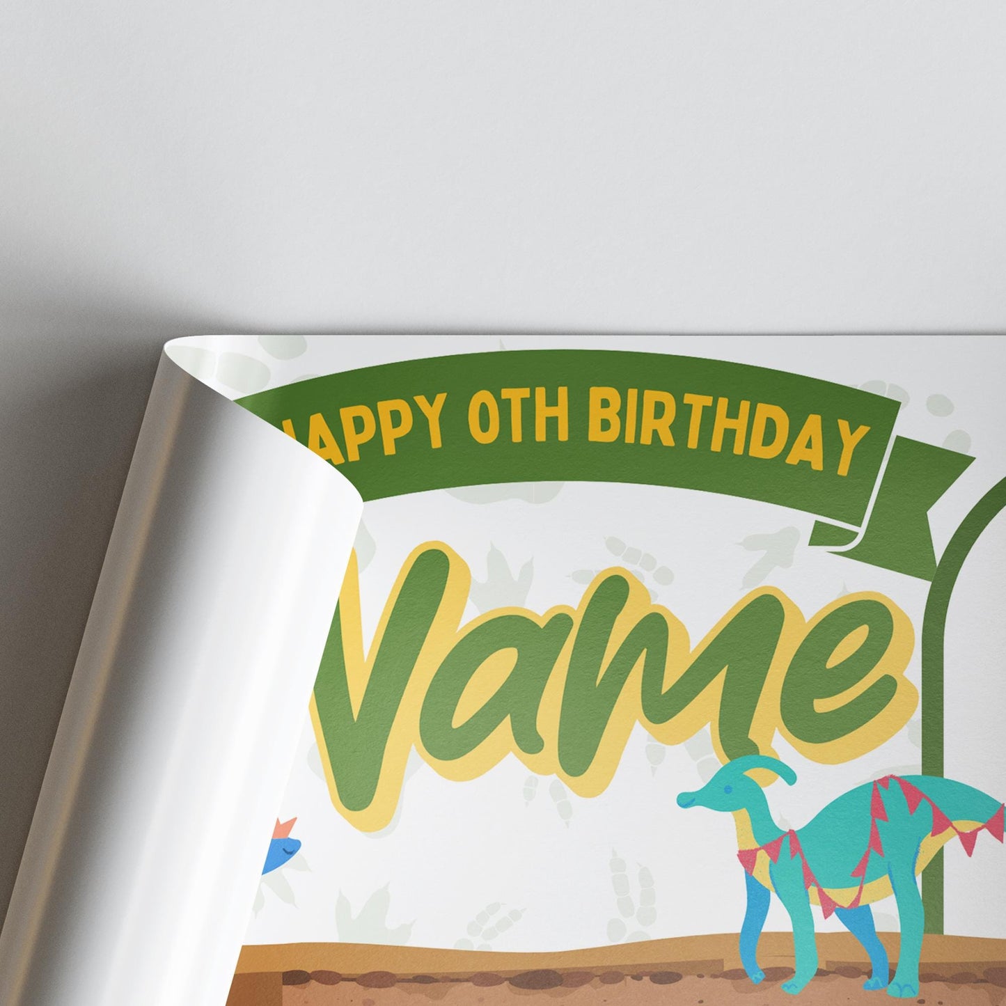 Personalised Dinosaur Birthday Banner  Custom Name & Photo | Colourful Dino Party Decoration, Birthday Banner for Boys Party Decor for Kids