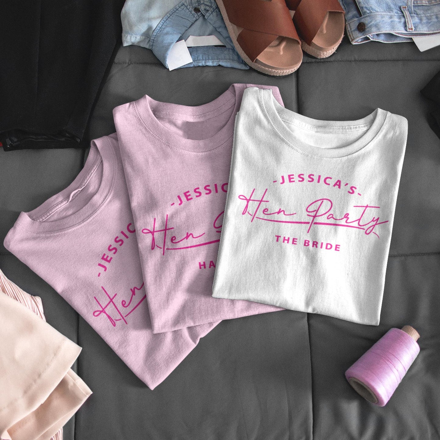 Personalised Hen Party transfer, Custom Bridal Party Iron-On Vinyl, Hen Do T-Shirt Decal, HTV Sticker, Bachelorette Shirt Transfer