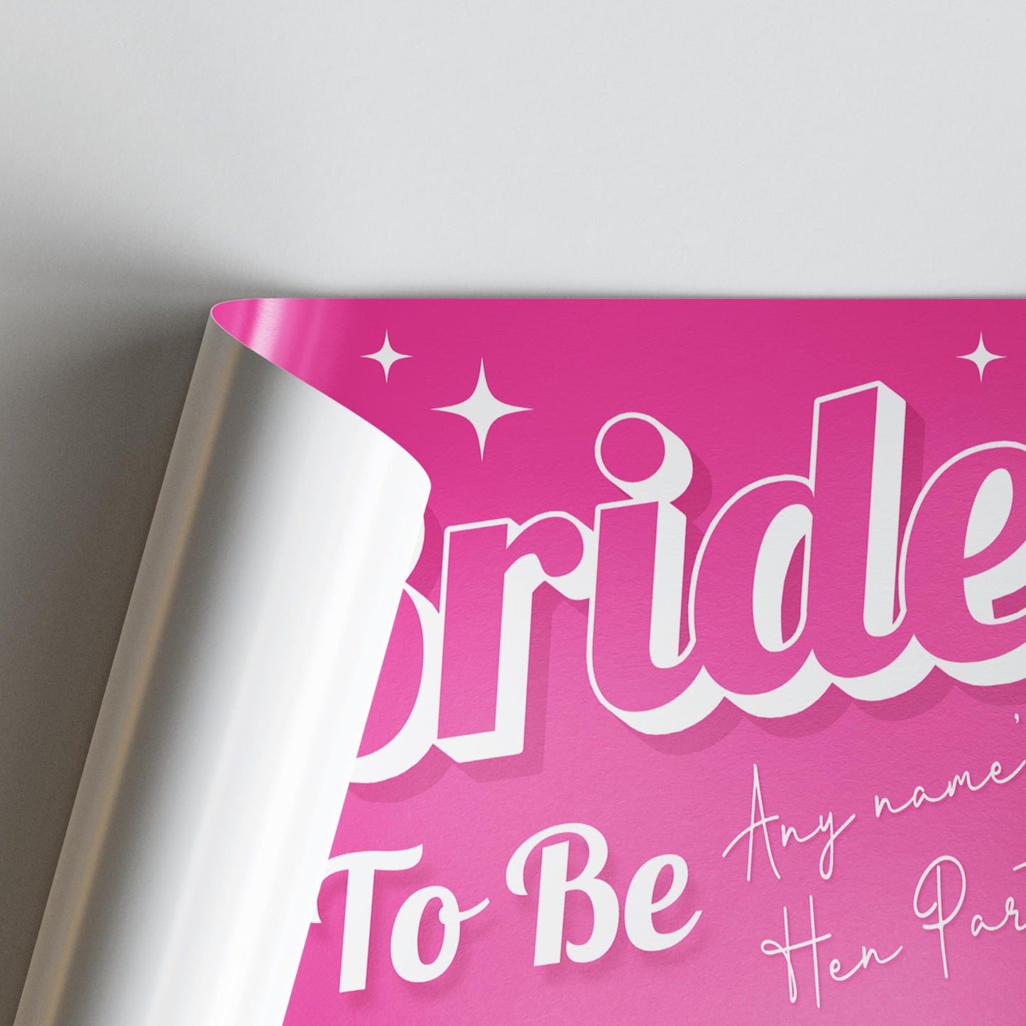 Personalised Hen Party Decor | Bride To Be | Custom Name & Photo Banner | Hot Pink Girly Hen Do Decor | Bridal Shower Party Decorations