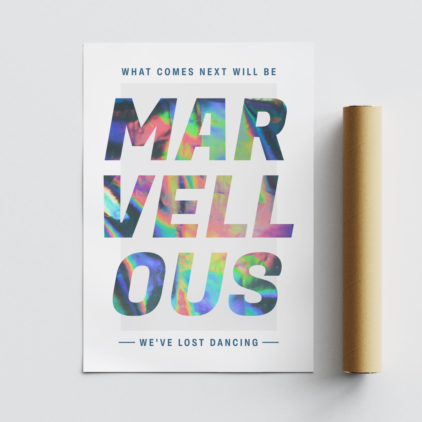 Marea Lyric-Inspired Poster | House Music Print, Song Wall Art, Colourful Bold Typography, Modern Home Decor for Dance Music Lover