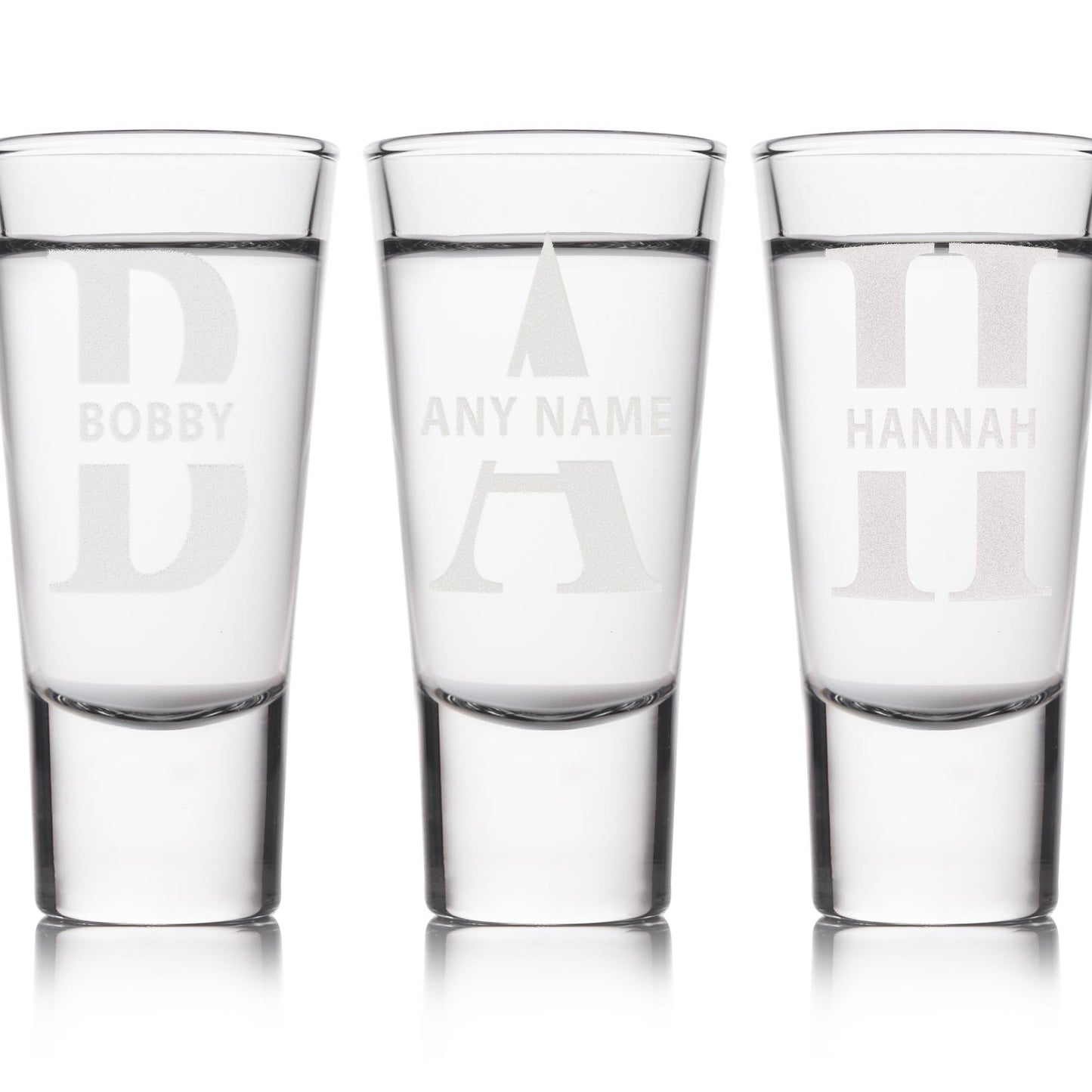 Personalised Initial & Name Shot Glass  Custom Engraved Present | Monogram Shot Glass | Custom Barware Gift | Birthday Gift for Him or Her