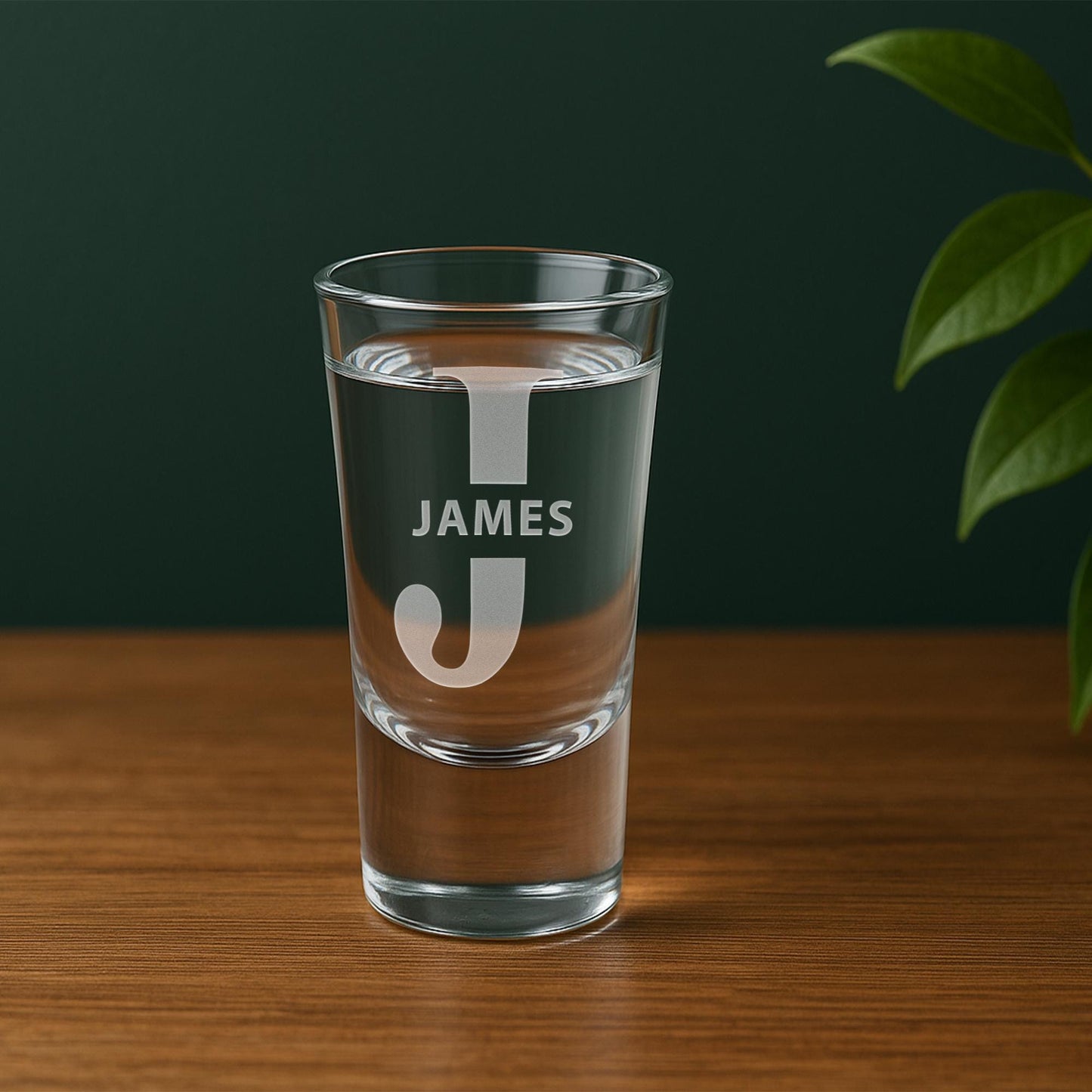 Personalised Initial & Name Shot Glass  Custom Engraved Present | Monogram Shot Glass | Custom Barware Gift | Birthday Gift for Him or Her