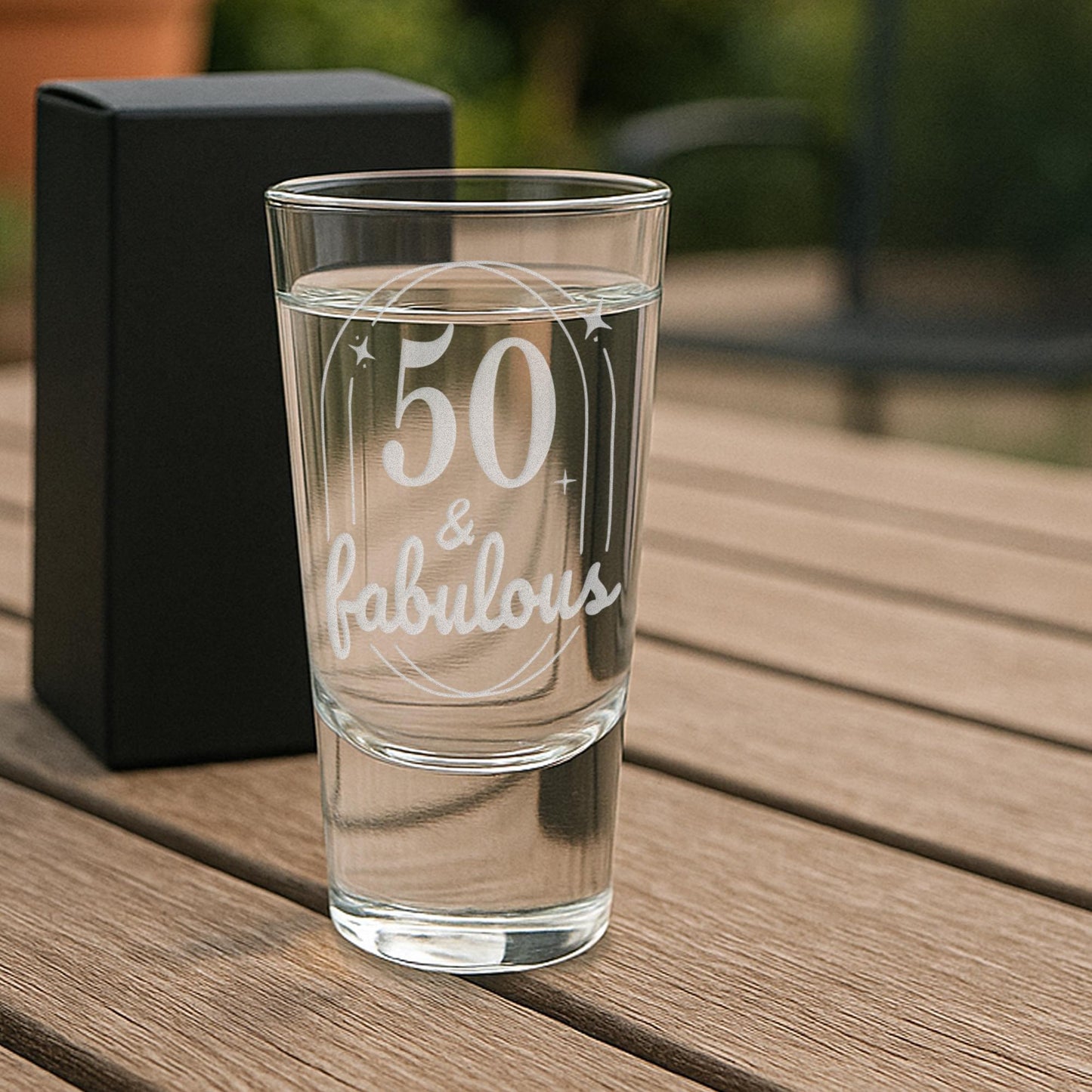 Personalised Shot Glass  [Age] & Fabulous  Personalised Birthday Shot Glass  Custom Engraved Gift for Milestone Celebrations | For Her