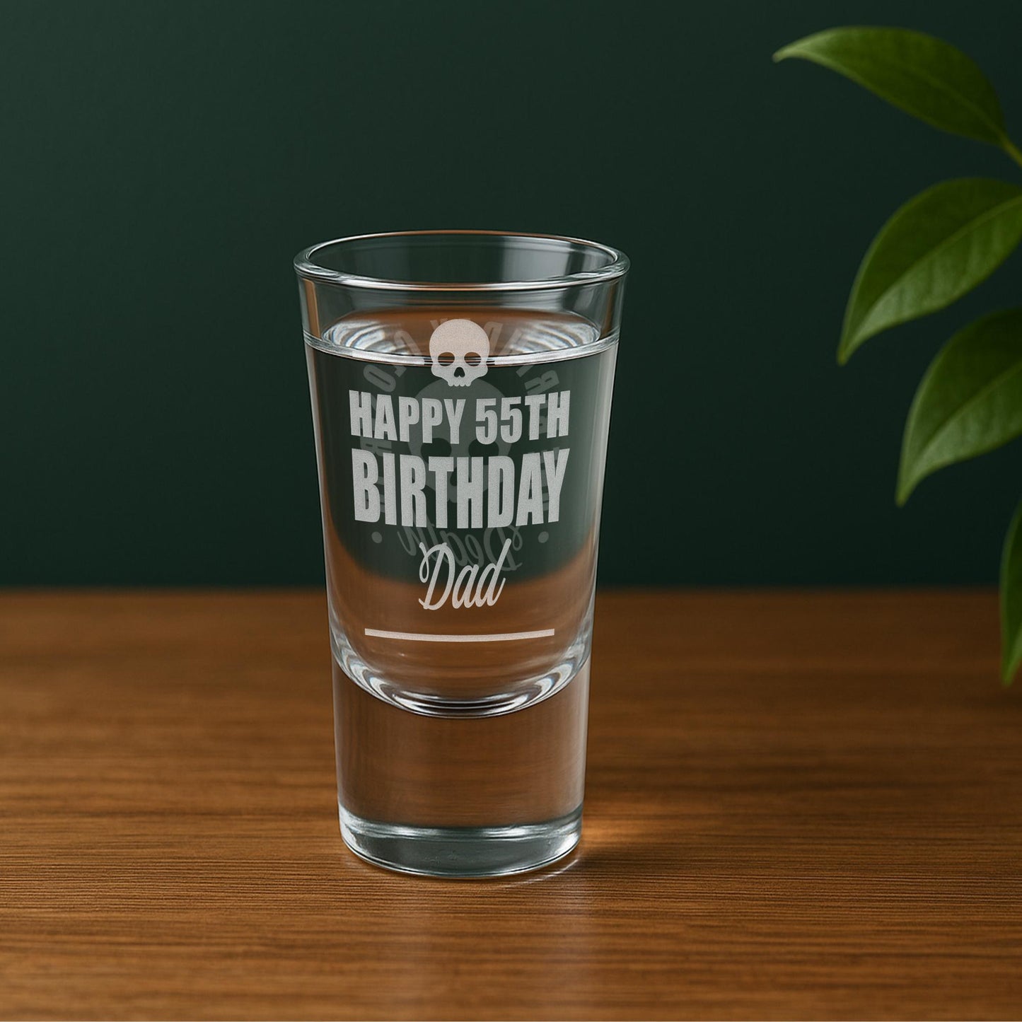 Personalised Birthday Shot Glass | Double-Sided Engraved Shot Glass  “One Birthday Closer to Death | Custom Birthday Gift for Him or Her