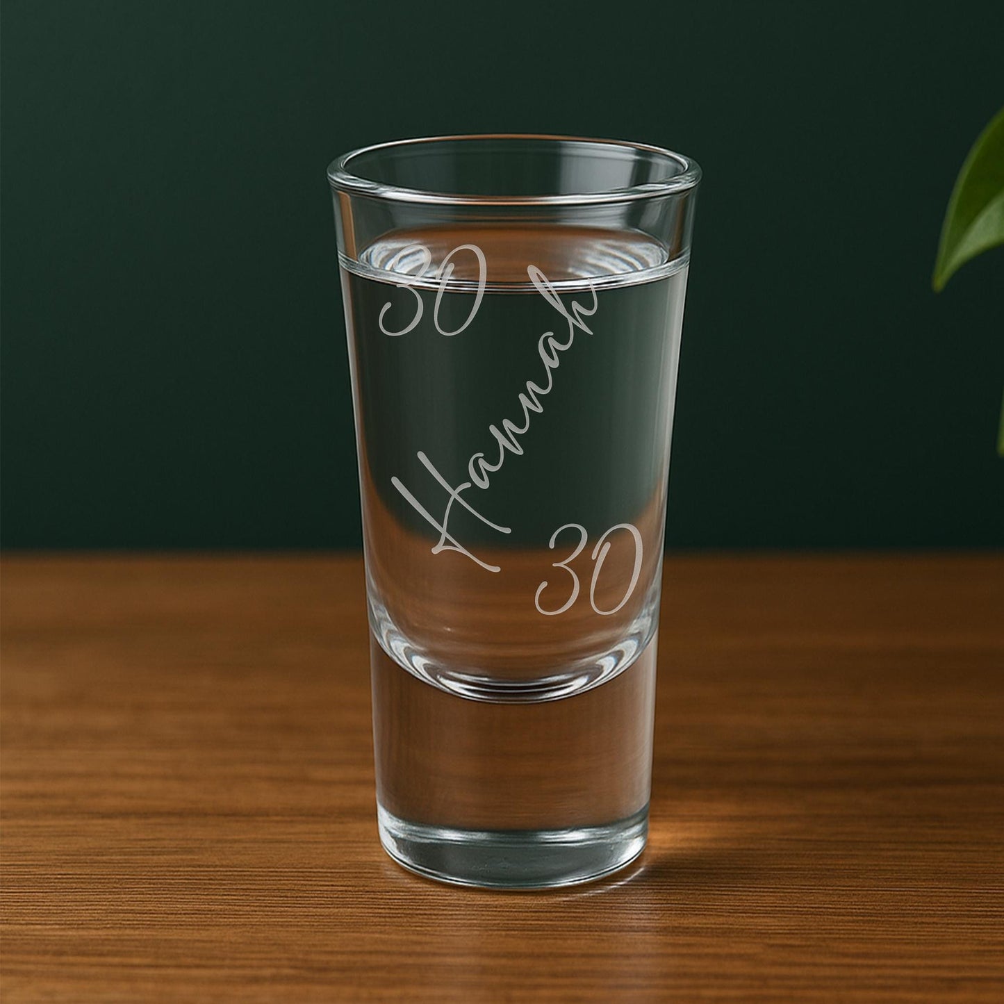 Personalised Birthday Shot Glass | Fine Script Name & Age | Custom Engraved | Milestone Birthday Gift for Him or Her | 18th or 21st