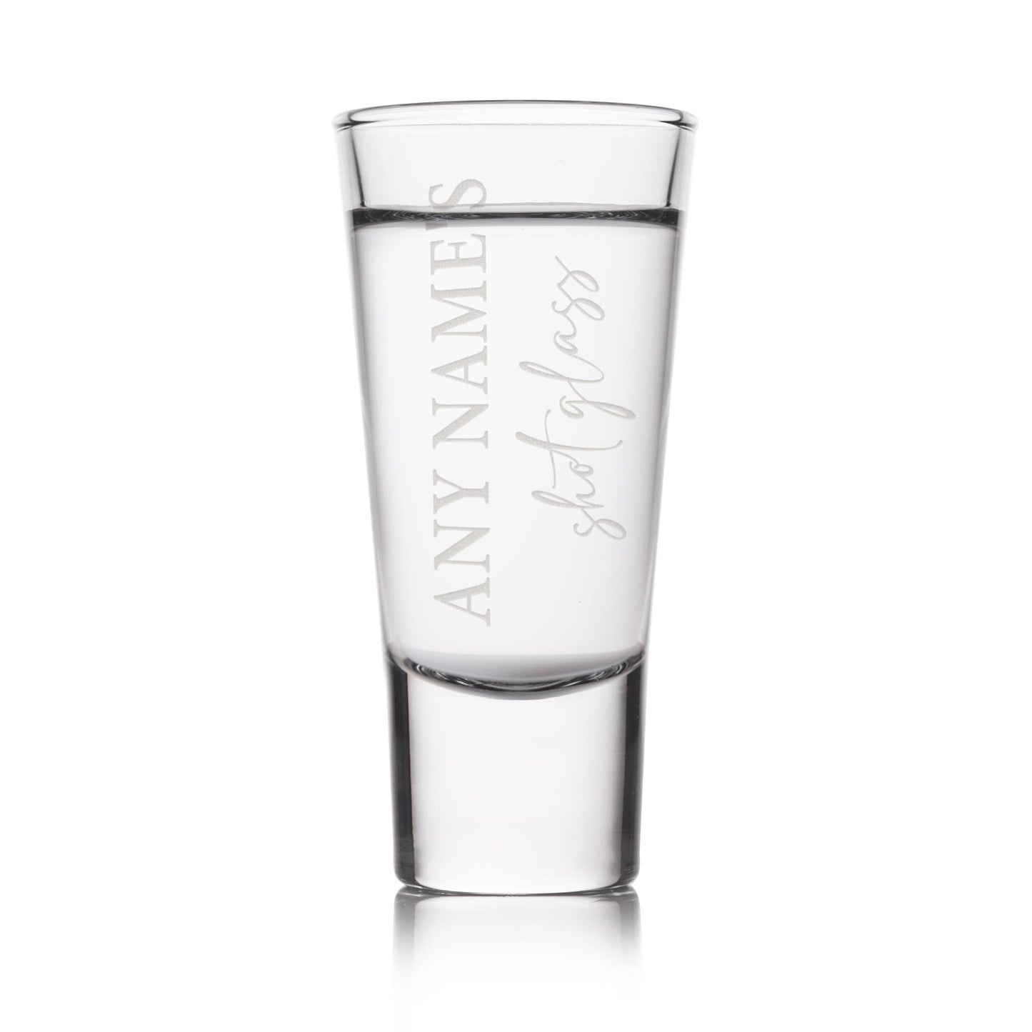Custom Engraved Shot Glass | Name Shot Glass - Classic Twist | Personalised Gift | Custom Name Present | Birthday Gift for Him or Her