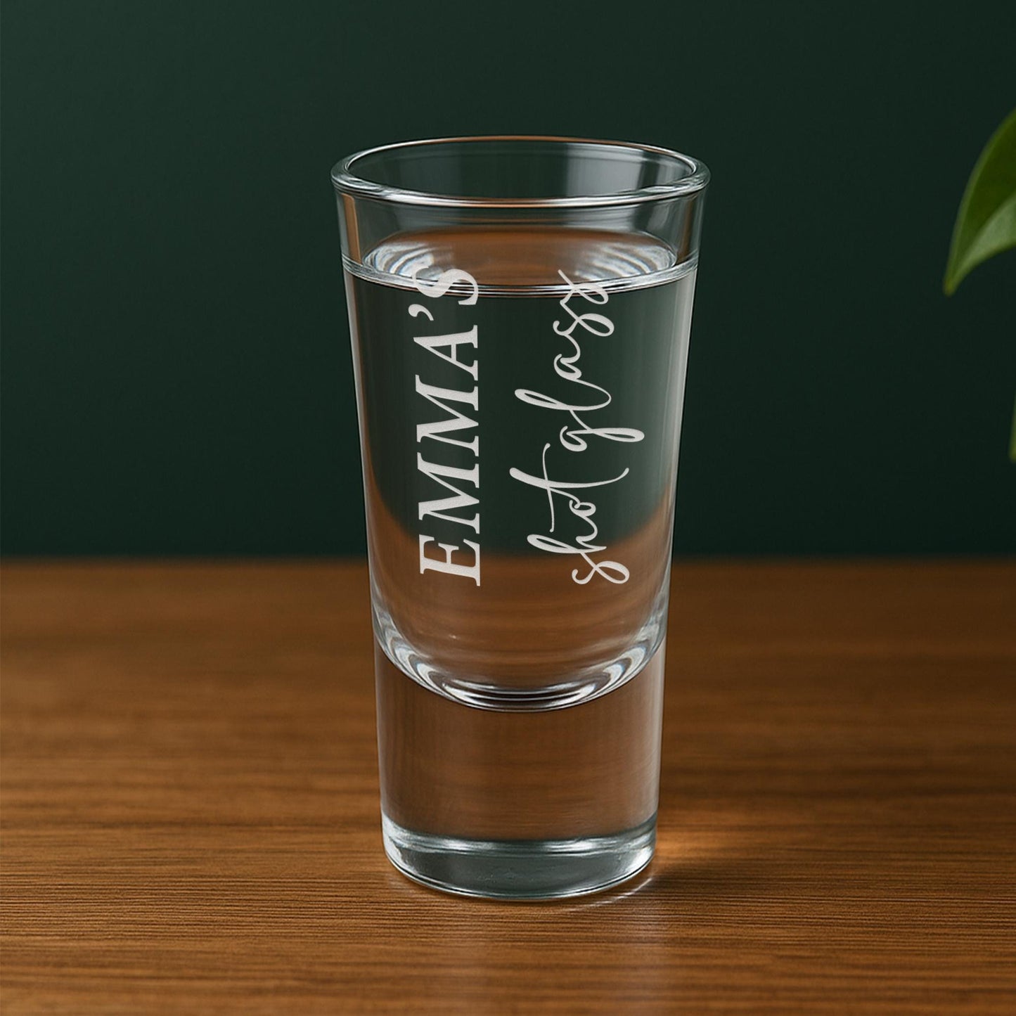 Custom Engraved Shot Glass | Name Shot Glass - Classic Twist | Personalised Gift | Custom Name Present | Birthday Gift for Him or Her