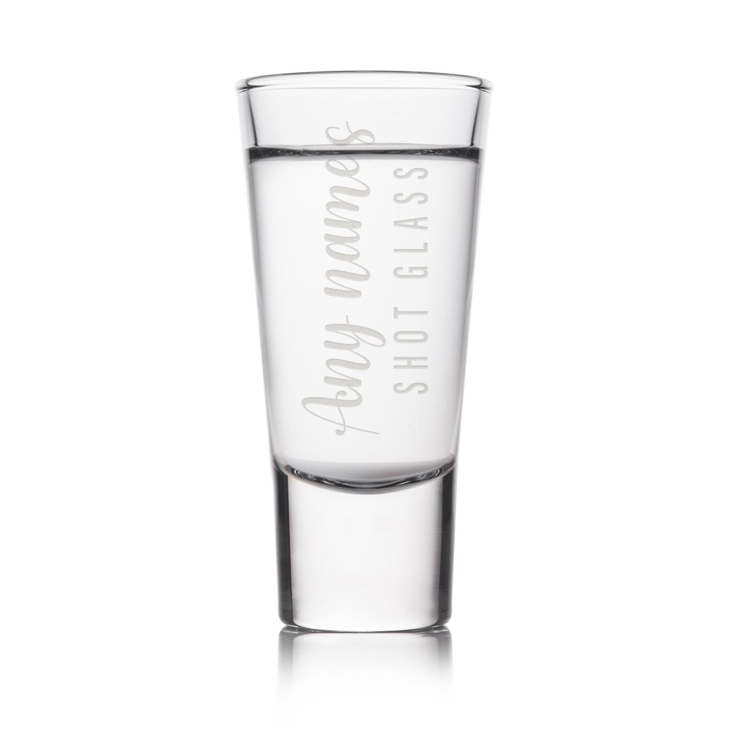 Custom Engraved Shot Glass | Name Shot Glass - Chic Flow Design | Personalised Gift | Custom Engraved Name | Birthday Gift for Him or Her