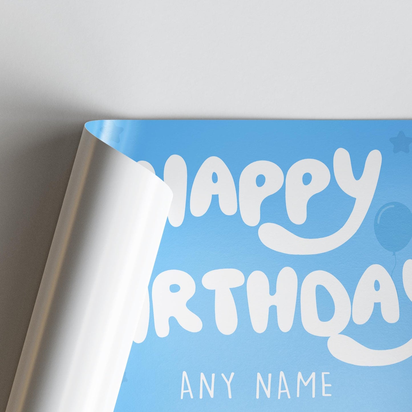 Personalised Birthday Banner - Blue Dog | Custom Name & Photo | TV Show-Inspired Banner | Dog Cartoon | Birthday Party decor for Young Kids