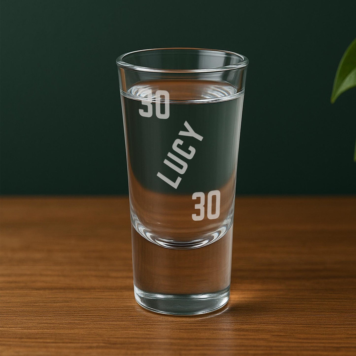 Personalised Birthday Shot Glass | Bold Block Name & Age | Custom Engraved | Milestone Birthday Gift for Him or Her | 18th or 21st