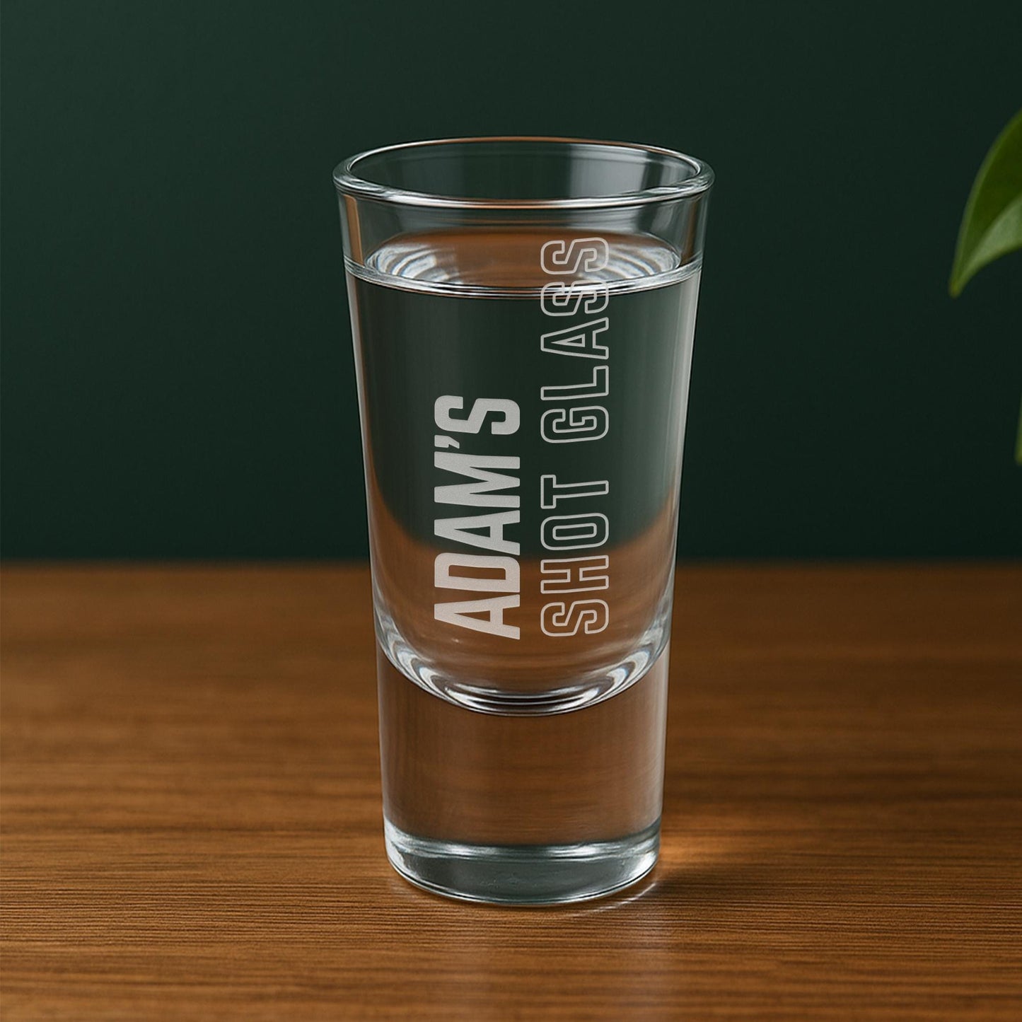 Custom Engraved Shot Glass  | Name  Power Block Design | Personalised Gift | Custom Engraved Name | Birthday Gift for Him or Her