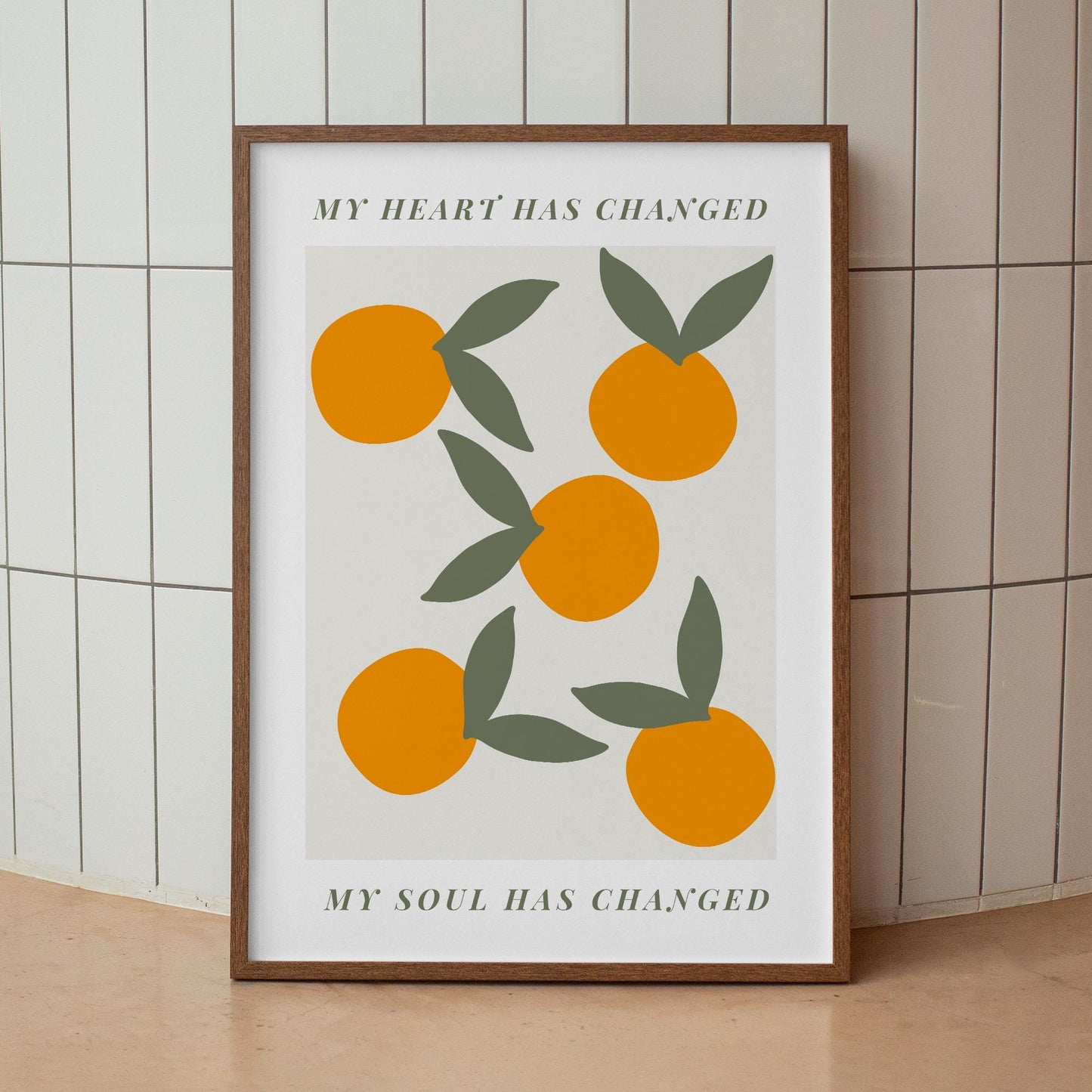 Orange Juice Lyric-Inspired Wall Art Print  Minimalist Orange Pattern: Illustrated Indie Music Quote Poster, Modern Home Decor