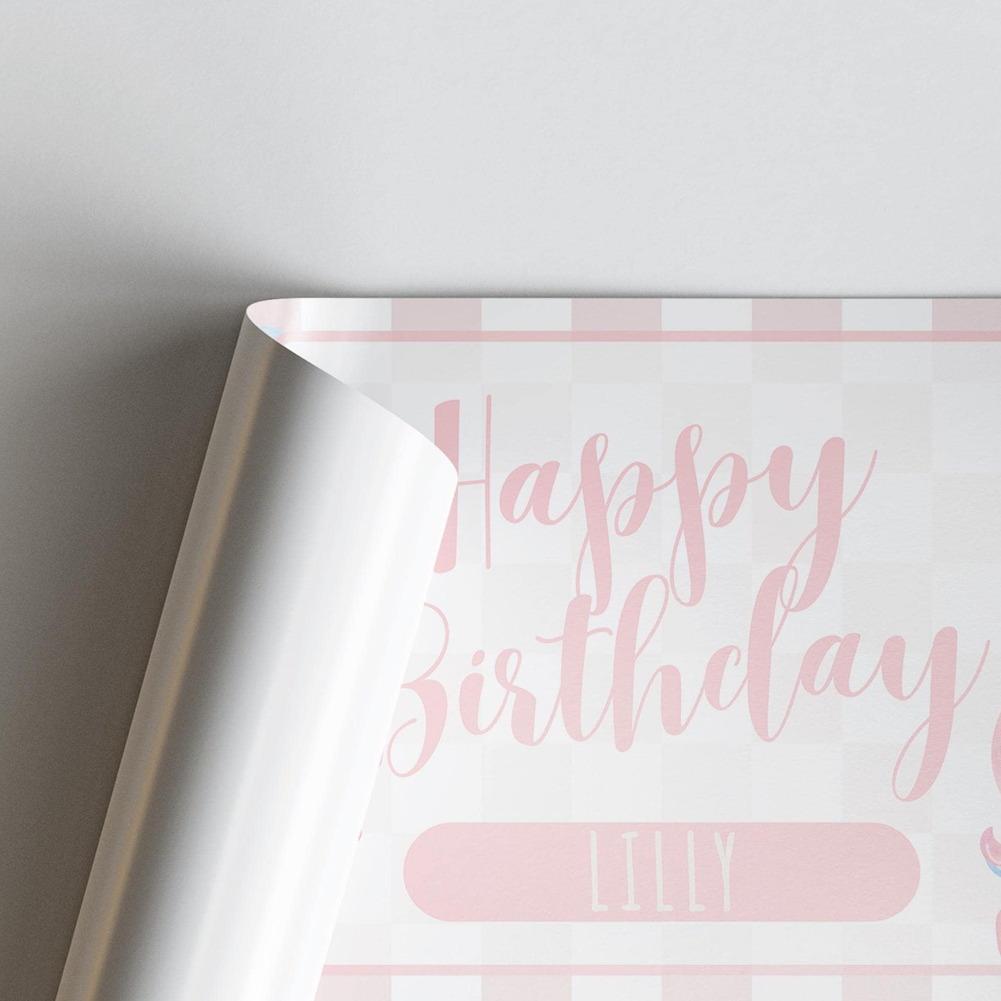 Personalised Unicorn Birthday Banner  Custom Name & Photo Party Decoration | Girls Birthday Party Banner | Cute Pink Unicorn Theme