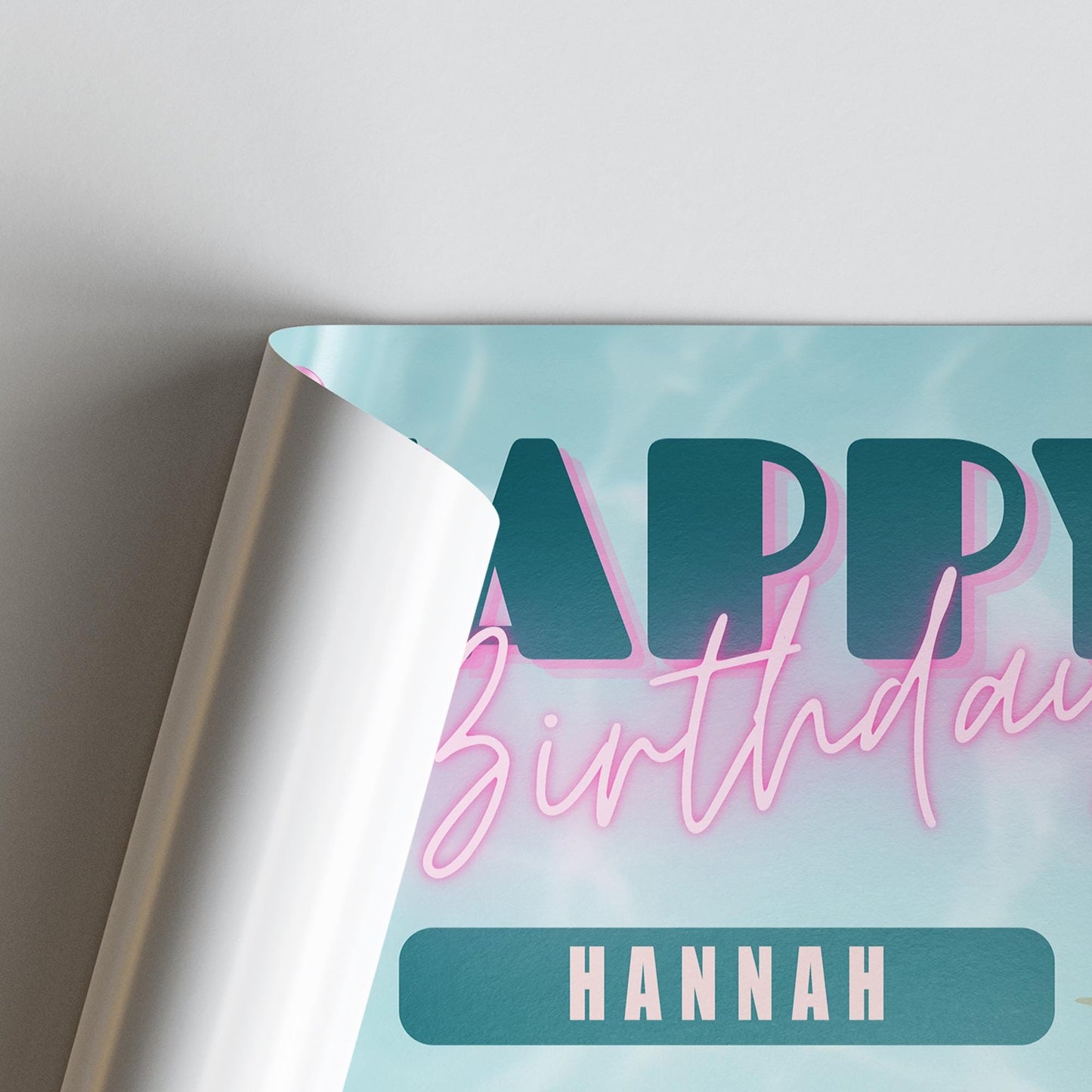 Personalised Pool Party Birthday Banner with Photos & Name  Summer Theme Custom Party Decoration  Flamingo Pool Party Decor