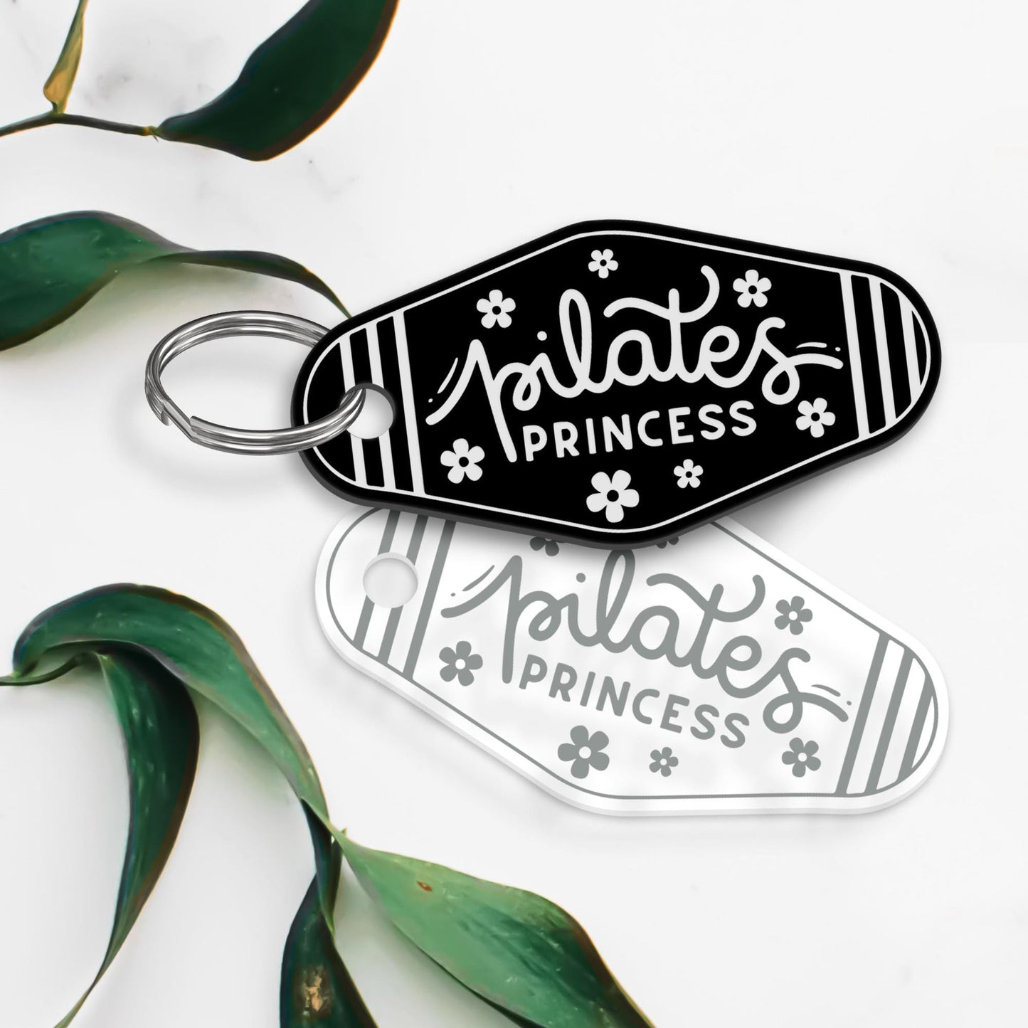 Pilates Princess Keyring  Floral Motel Style Keychain | Pilates Accessories for Her, Pilates Instructor Gifts, Cute Pilates Lover Present