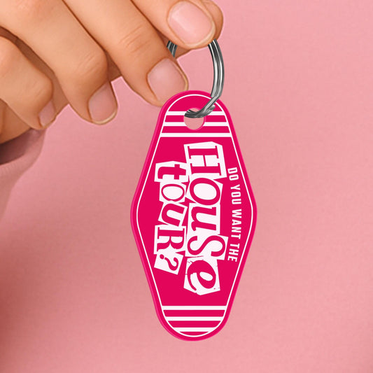 House Tour Keyring  Cut Out: Motel Style Lyric-Inspired Keychain | Cute Fan Gift, Pop Music Aesthetic, Bag & Key Accessory | Gift for Her
