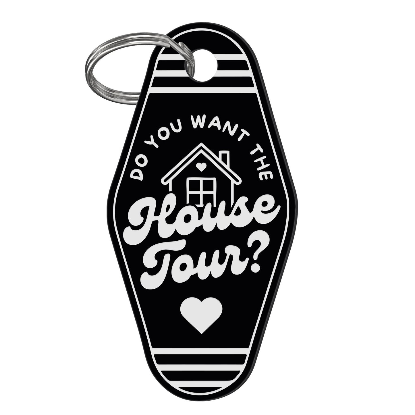 Lyric-Inspired House Tour Keyring  Heart: Motel Style  Keychain | Cute Fan Gift, Pop Music Aesthetic, Bag & Key Accessory | Gift for Her