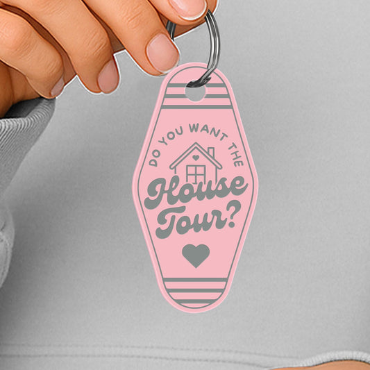 Lyric-Inspired House Tour Keyring  Heart: Motel Style  Keychain | Cute Fan Gift, Pop Music Aesthetic, Bag & Key Accessory | Gift for Her