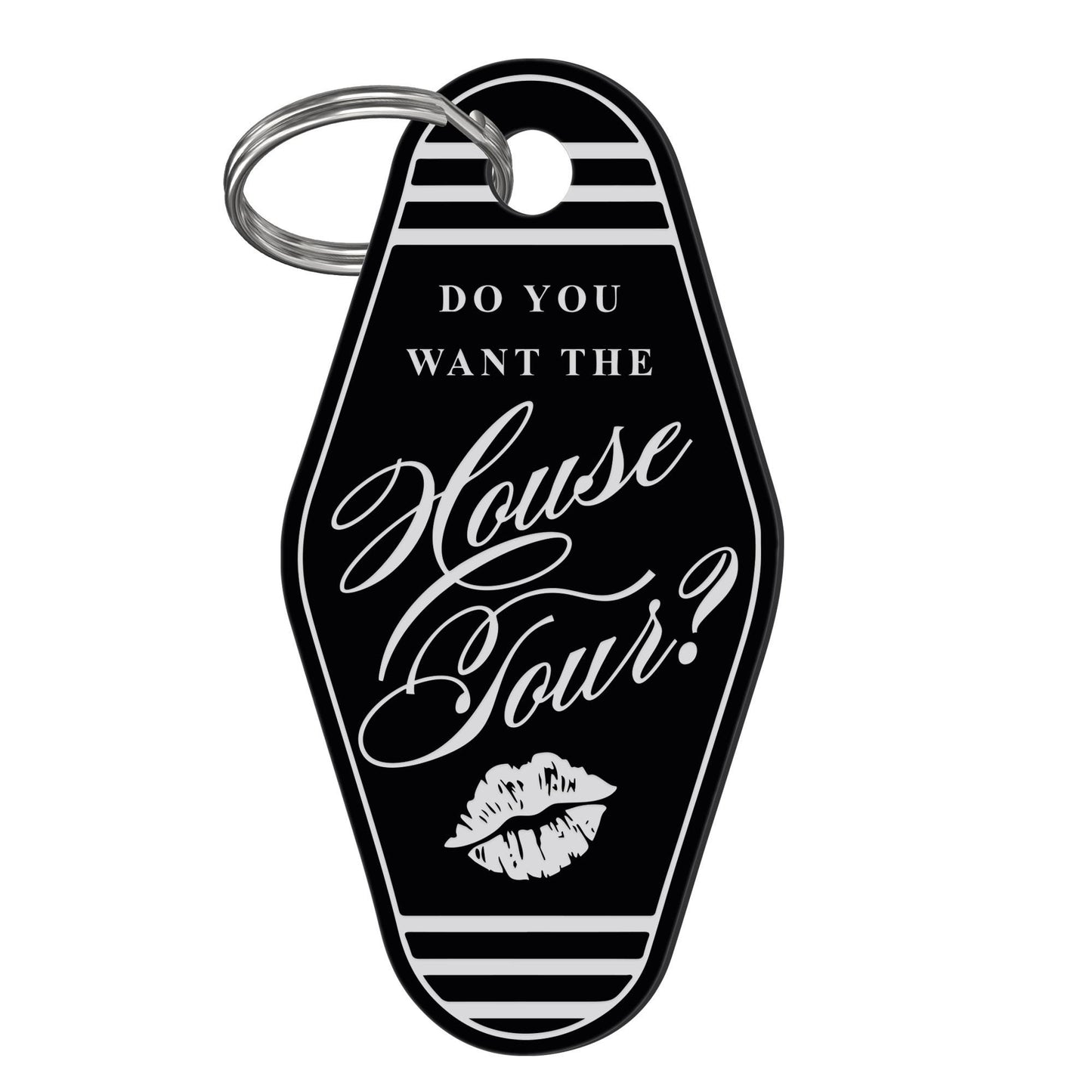 Music-Inspired House Tour Keyring  Lips: Motel Style  Keychain | Cute Fan Gift, Pop Music Aesthetic, Bag & Key Accessory | Gift for Her
