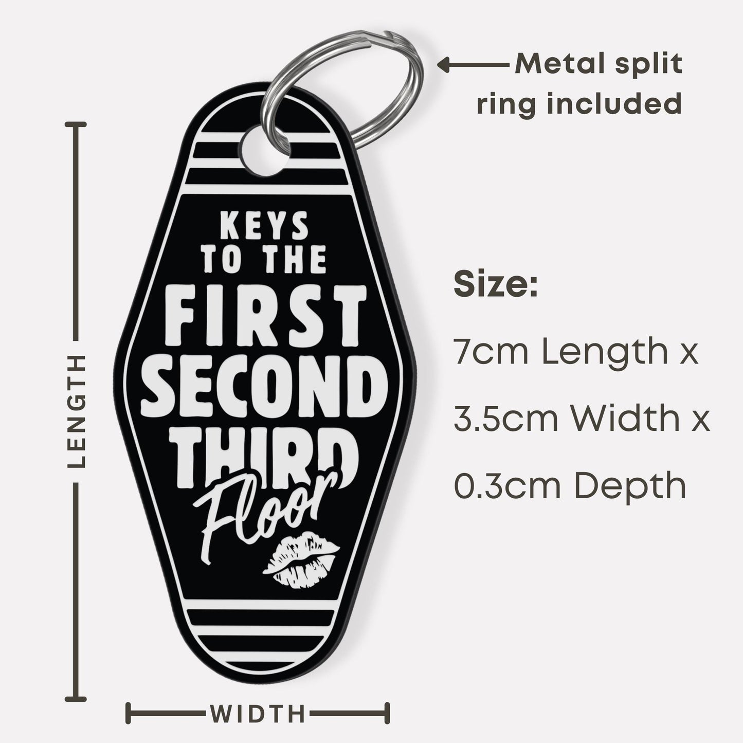 Keys to the House Acrylic Keyring 01: Motel Style Keychain | Pop Music Aesthetic, Bag & Key Accessory | Lyric-Inspired Small Gift for Her