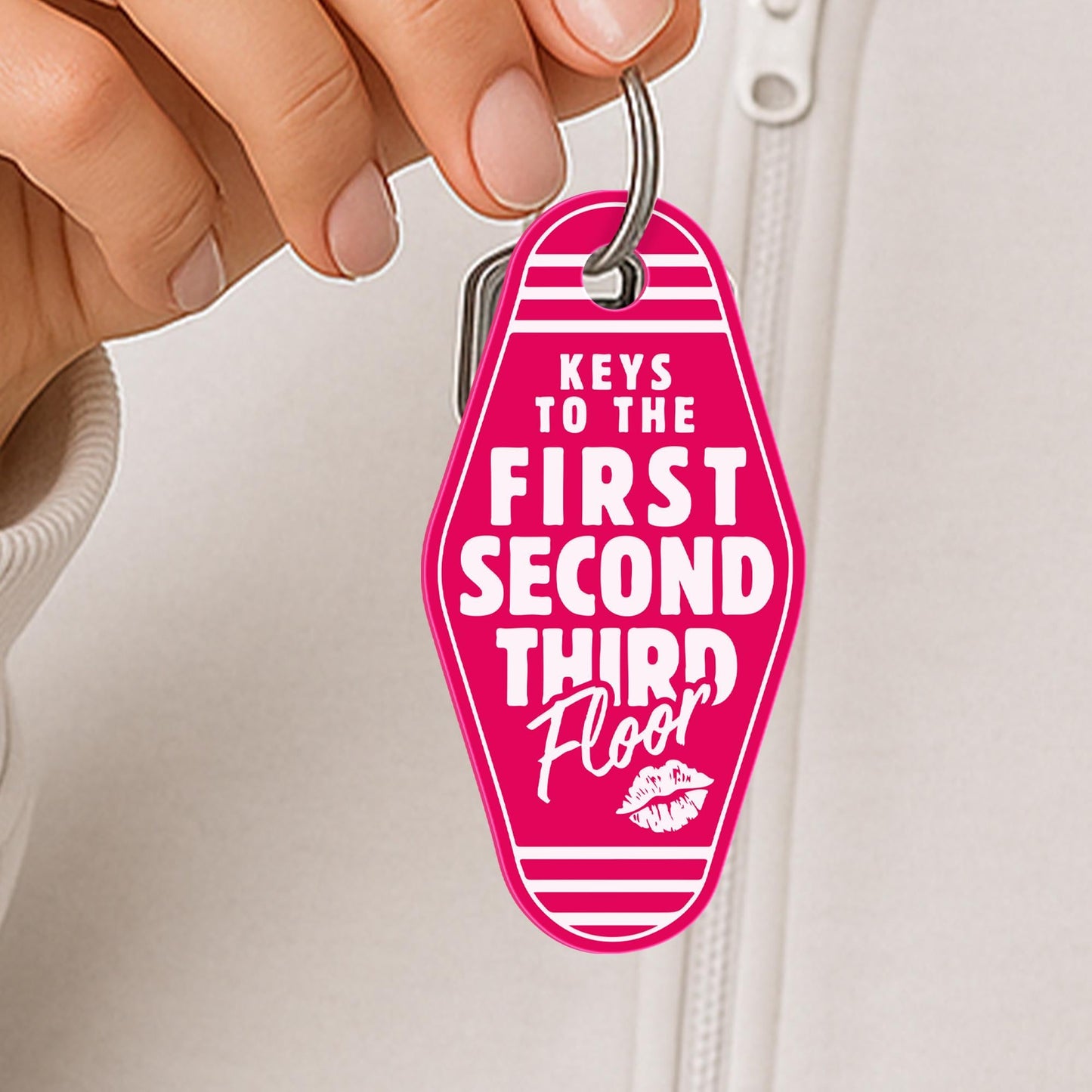 Keys to the House Acrylic Keyring 01: Motel Style Keychain | Pop Music Aesthetic, Bag & Key Accessory | Lyric-Inspired Small Gift for Her