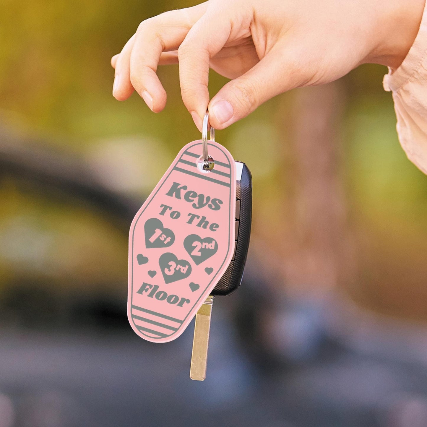 Keys to the House Acrylic Keyring 02: Motel Style Keychain | Pop Music Aesthetic, Bag & Key Accessory | Lyric-Inspired Small Gift for Her