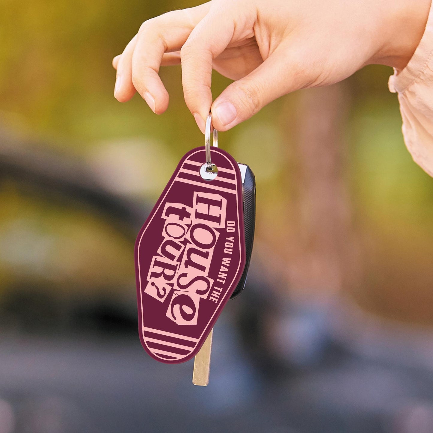 House Tour Keyring  Cut Out: Motel Style Lyric-Inspired Keychain | Cute Fan Gift, Pop Music Aesthetic, Bag & Key Accessory | Gift for Her