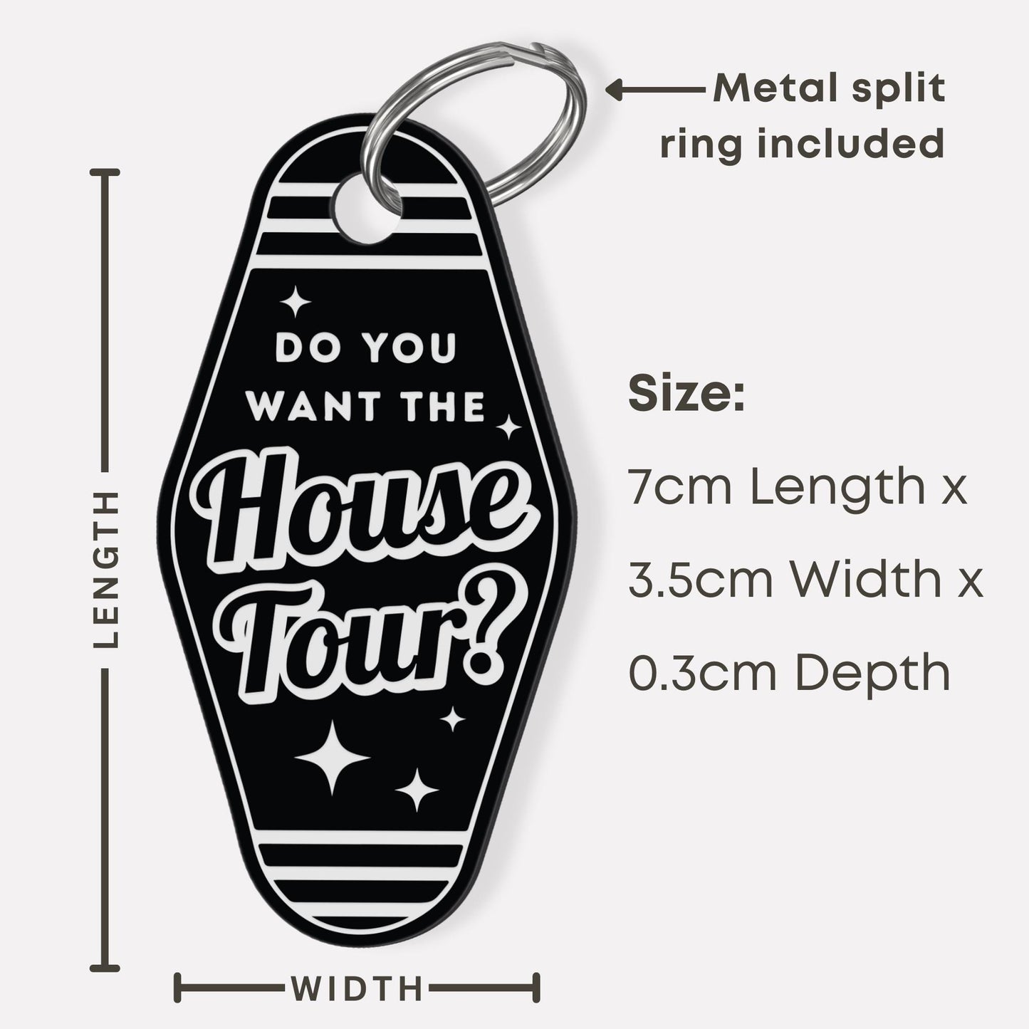 House Tour Keyring  Stars: Motel Style Lyric-Inspired Keychain | Cute Fan Gift, Pop Music Aesthetic, Bag & Key Accessory | Gift for Her