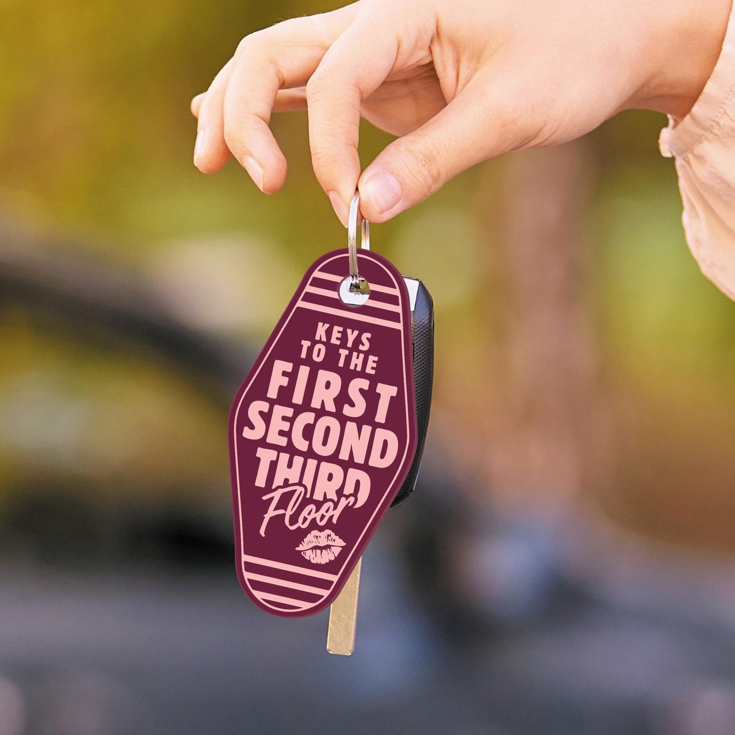 Keys to the House Acrylic Keyring 01: Motel Style Keychain | Pop Music Aesthetic, Bag & Key Accessory | Lyric-Inspired Small Gift for Her