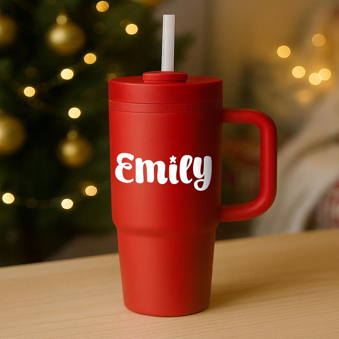 Personalised Christmas Name Sticker - Font 6: Bubbly Festive Custom Name Label for Gifts, Boxes & Decorations | Magical Christmas Font