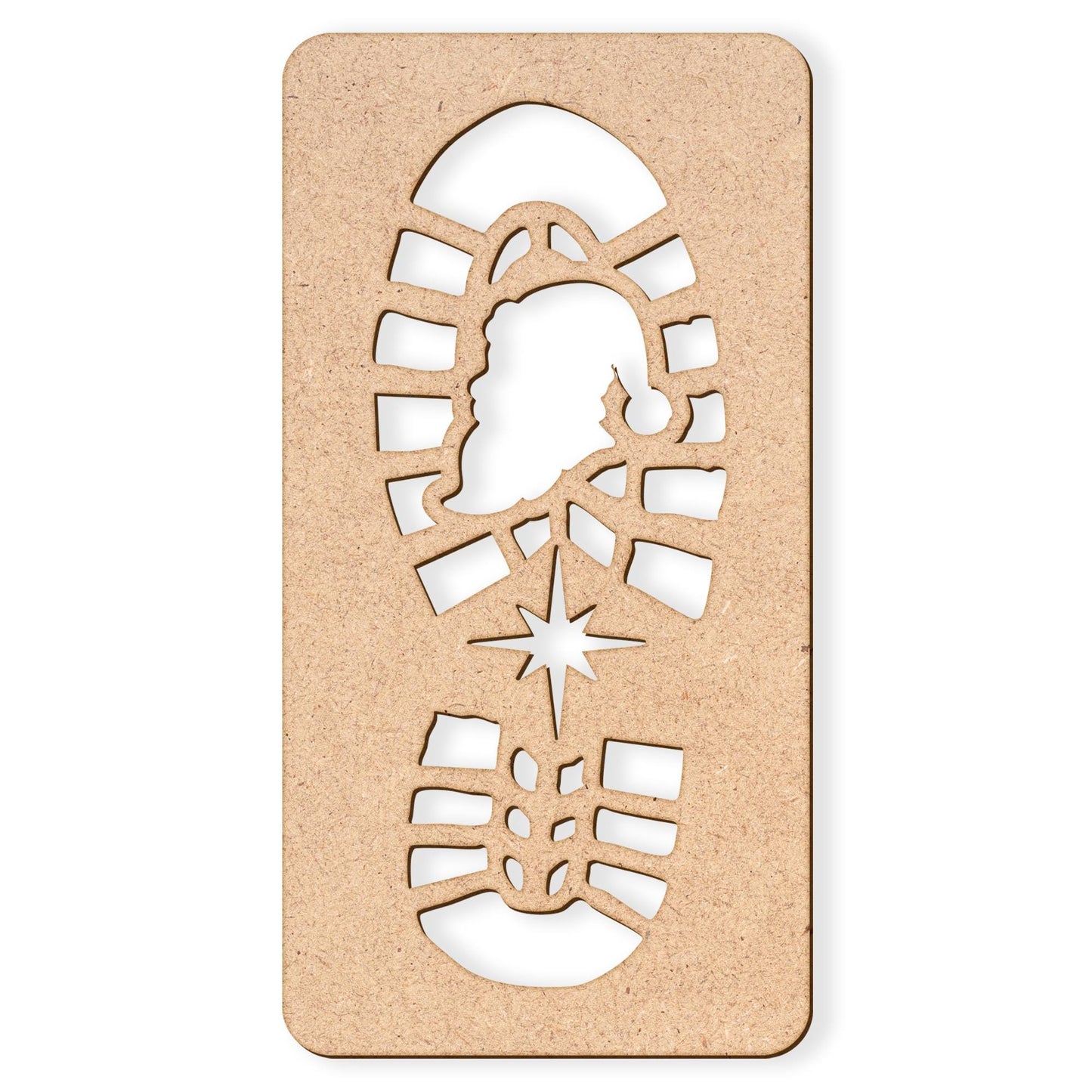 Santa Boot Print Stencil Template  Reusable Footprint Stencil for Fake Snow or Flour  Santa Footprints Decoration for Christmas Morning