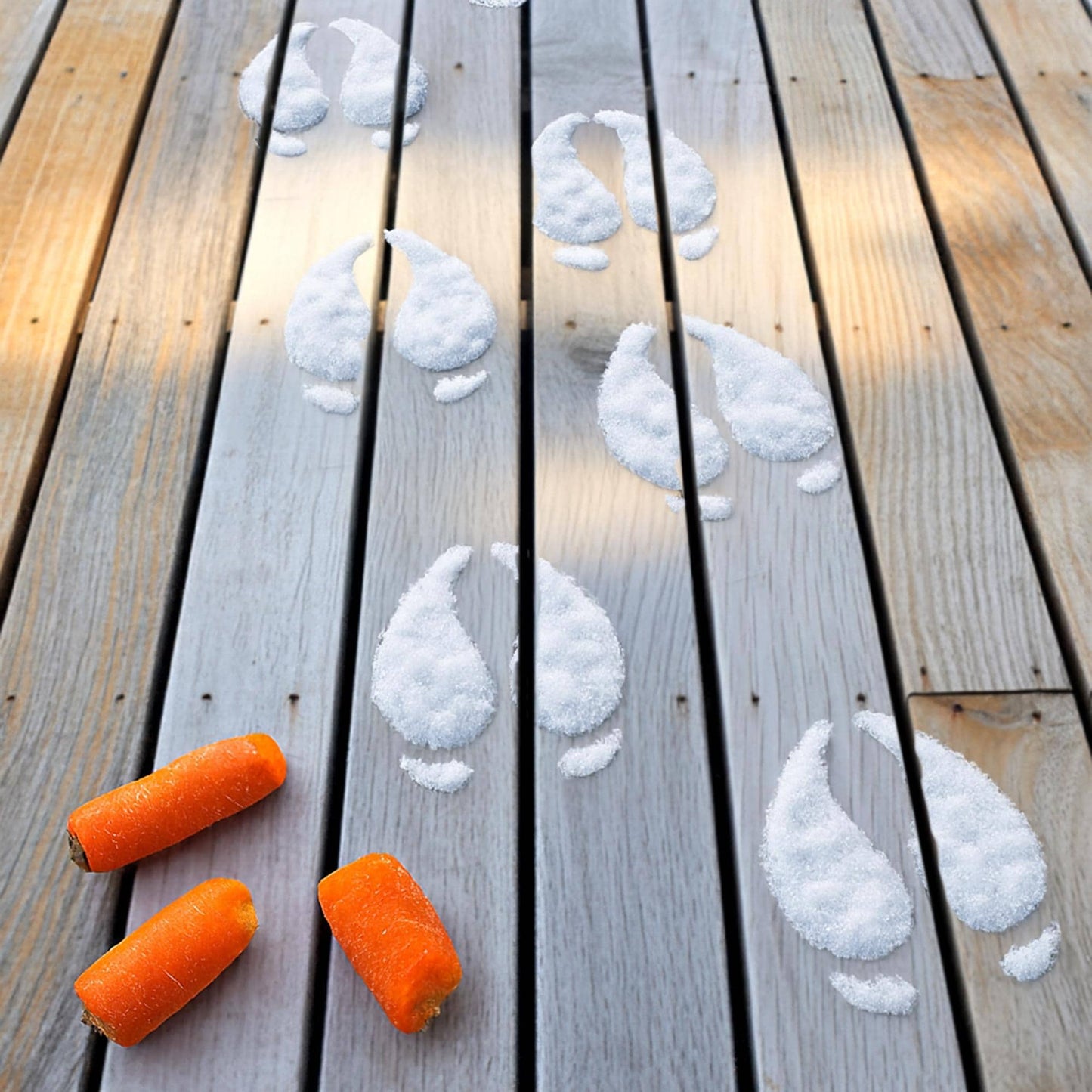 Reindeer Hoof Stencil  Reusable Reindeer Footprint Template for Fake Snow or Flour  Christmas Footprint Decoration for Christmas Morning