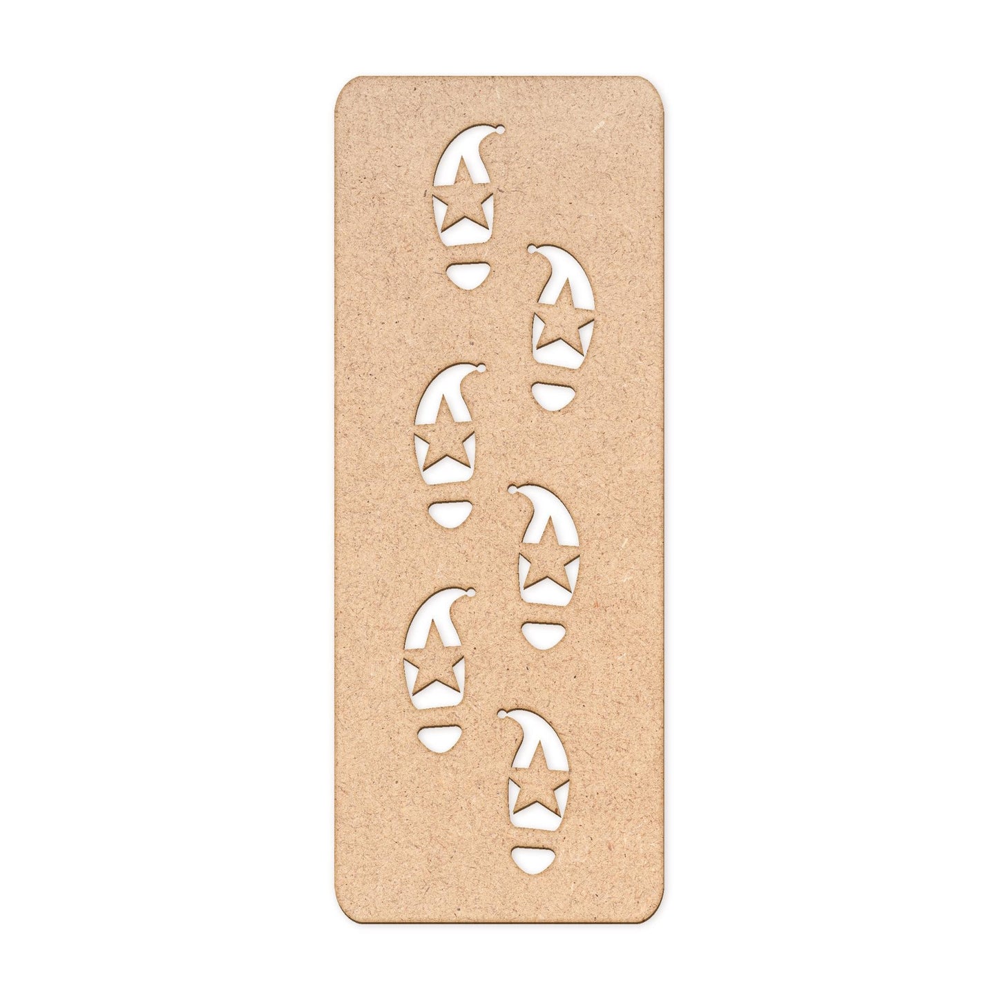 Elf Footprints Stencil for Snow  Tiny Elf Tracks  Reusable Christmas Decoration for Naughty Elf Scenes  Christmas Elf Footsteps Template