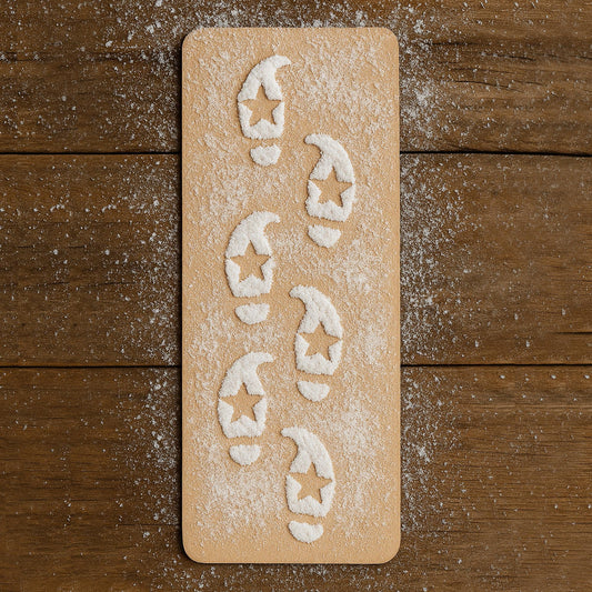 Elf Footprints Stencil for Snow  Tiny Elf Tracks  Reusable Christmas Decoration for Naughty Elf Scenes  Christmas Elf Footsteps Template