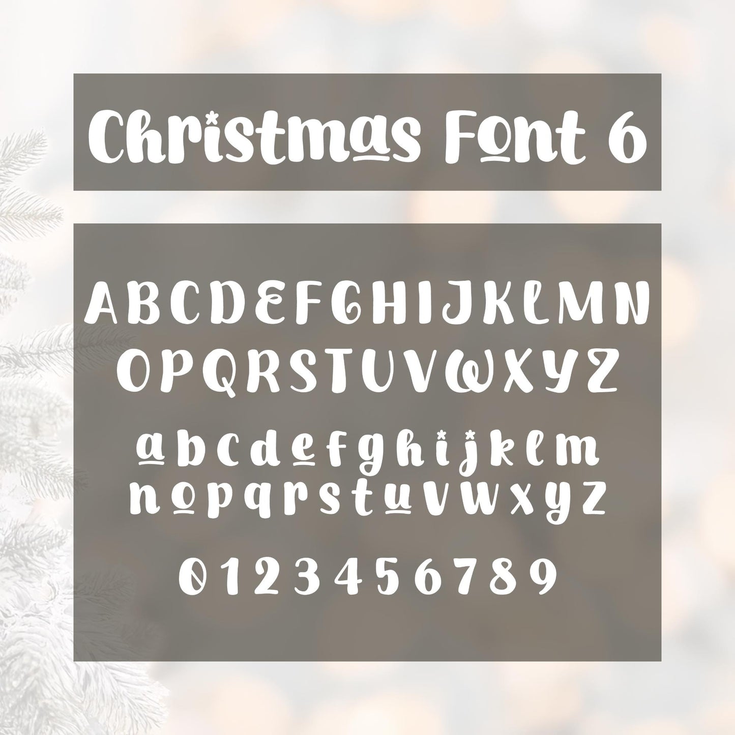 Personalised Christmas Name Sticker - Font 6: Bubbly Festive Custom Name Label for Gifts, Boxes & Decorations | Magical Christmas Font