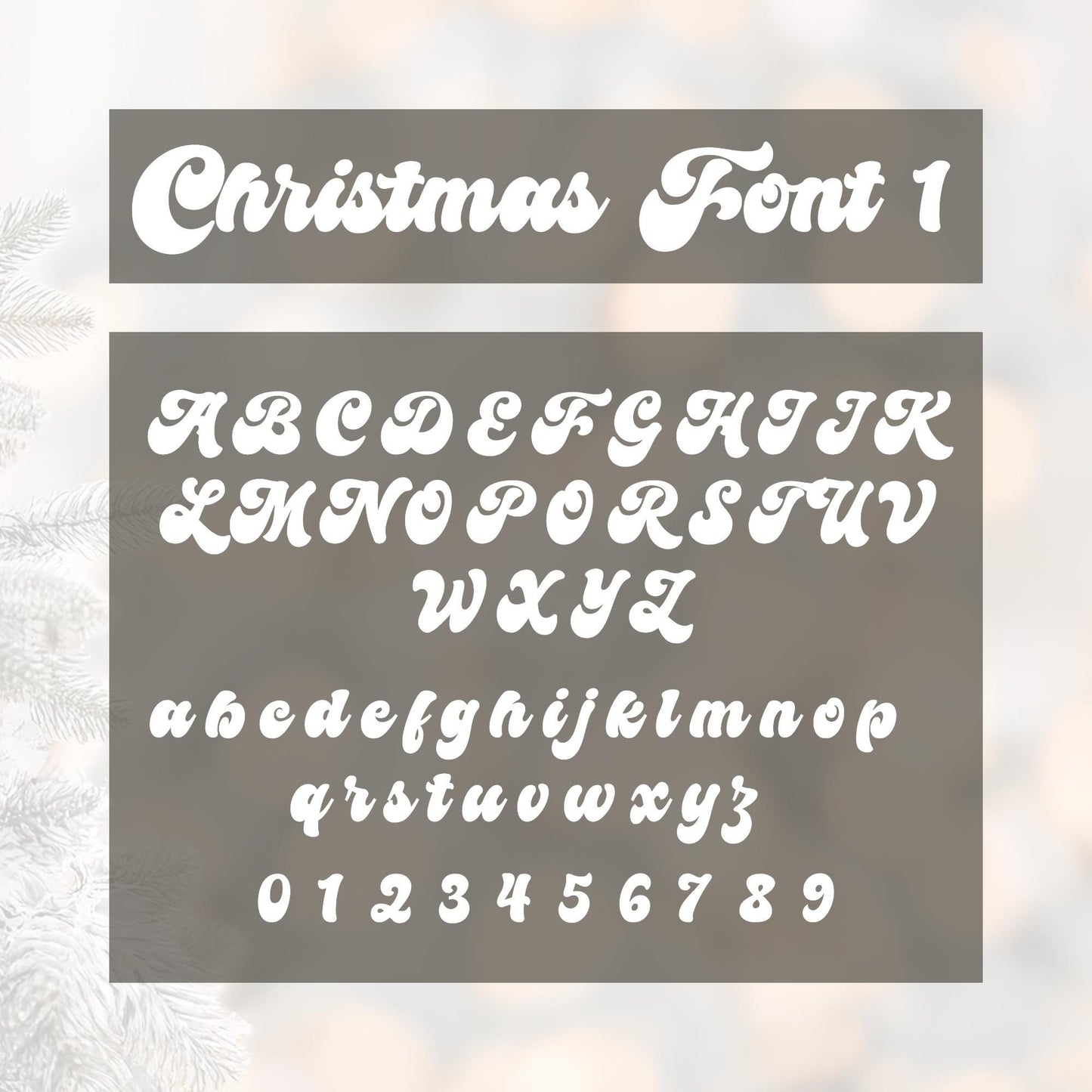 Personalised Christmas Name Iron On Sticker  Font 1 | Festive Retro Custom Heat Transfer Vinyl for Christmas Stockings, Santa Sacks & Gifts