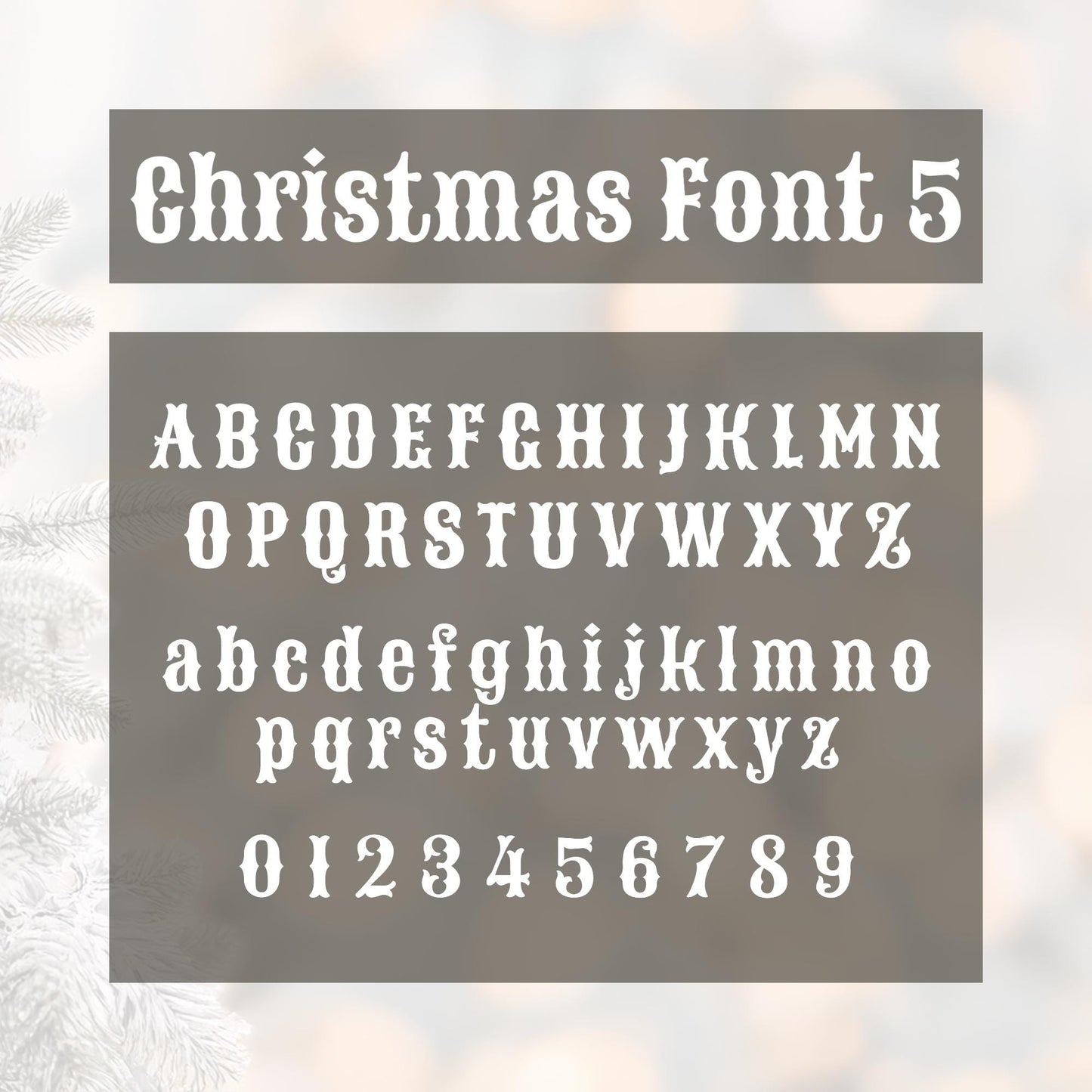 Personalised Christmas Name Iron On Sticker  Font 5 | Vintage Retro Custom Heat Transfer Vinyl for Christmas Stockings, Santa Sacks & Gifts