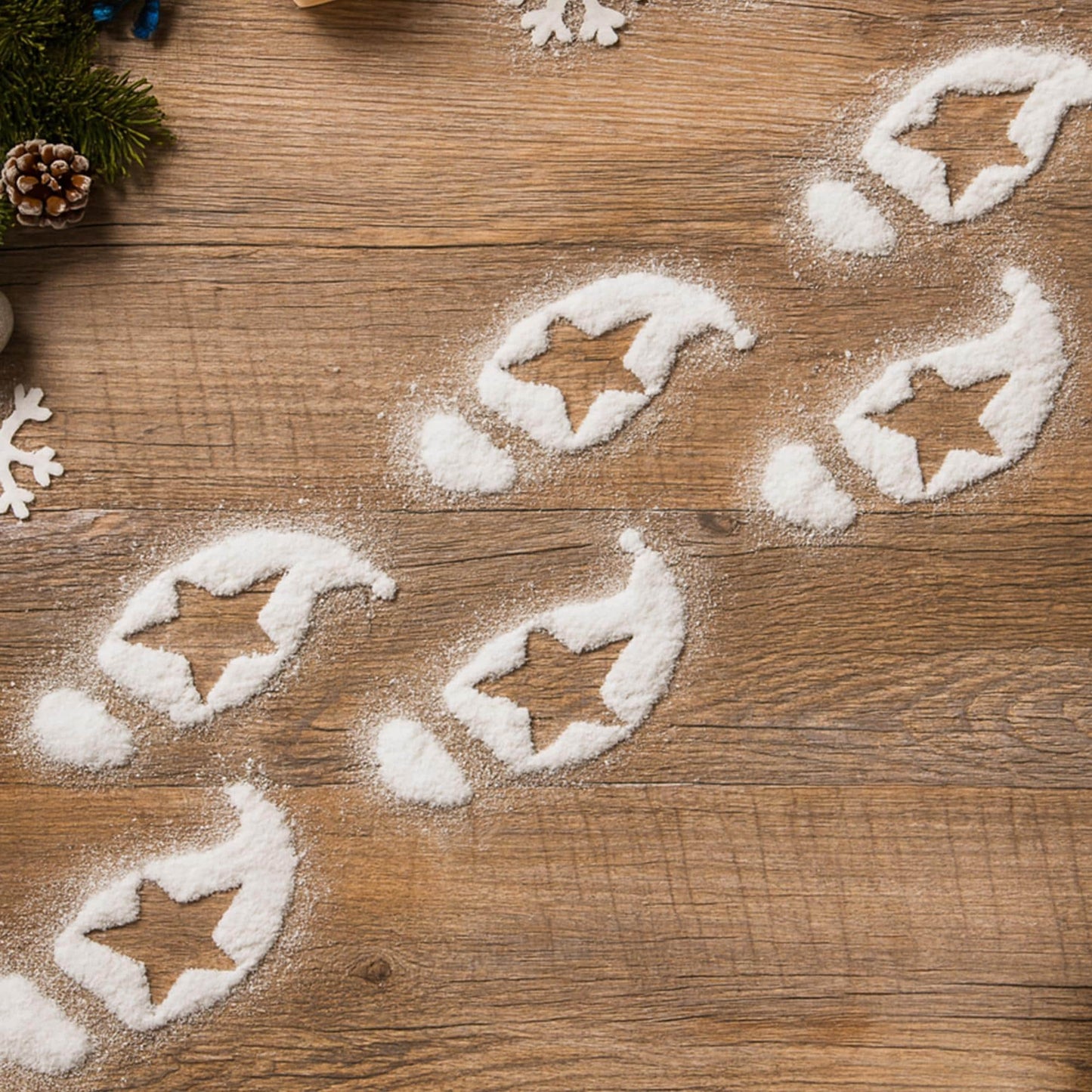 Elf Footprints Stencil for Snow  Tiny Elf Tracks  Reusable Christmas Decoration for Naughty Elf Scenes  Christmas Elf Footsteps Template