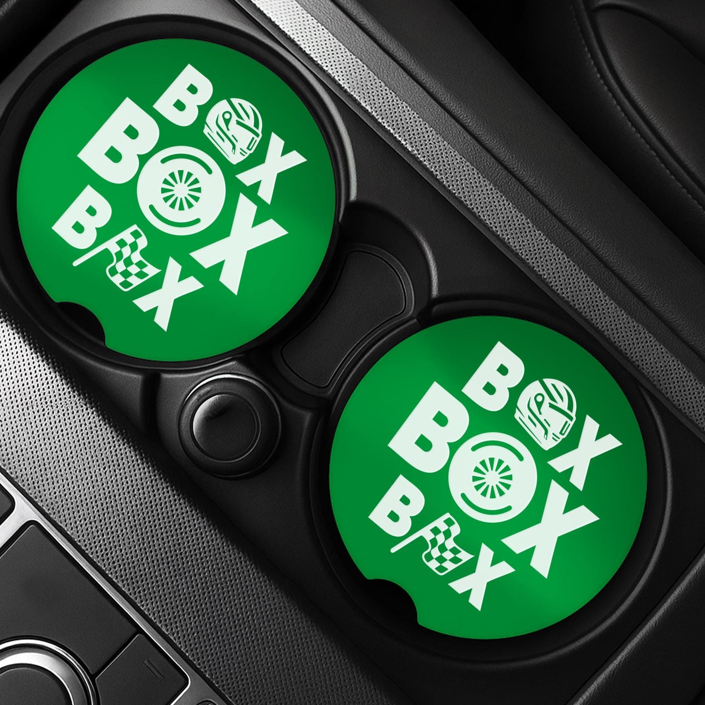 F1 Inspired Car Coaster Set | Box Box | Cup Holder Inserts | Formula 1 Gift