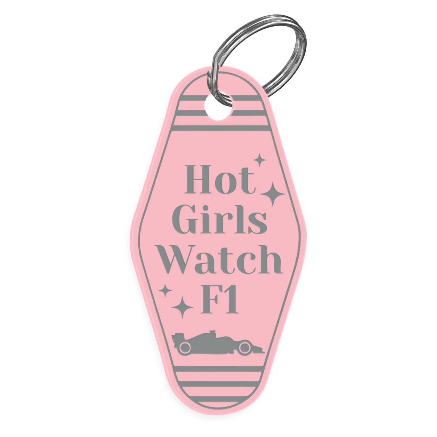 Formula 1 Keyring  Hot Girls Watch F1 Motel-Style Keychain | Racing Gift for Her