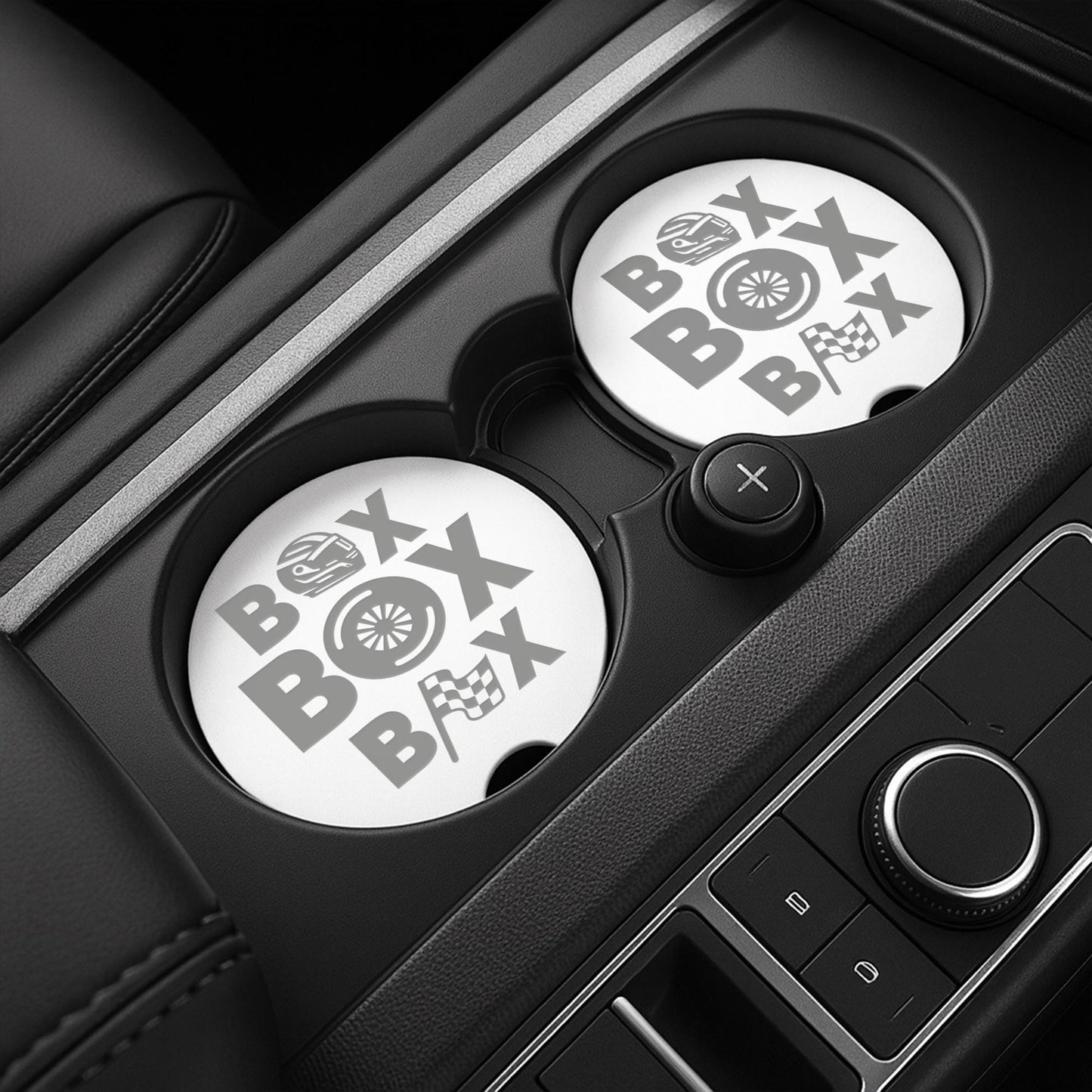 F1 Inspired Car Coaster Set | Box Box | Cup Holder Inserts | Formula 1 Gift