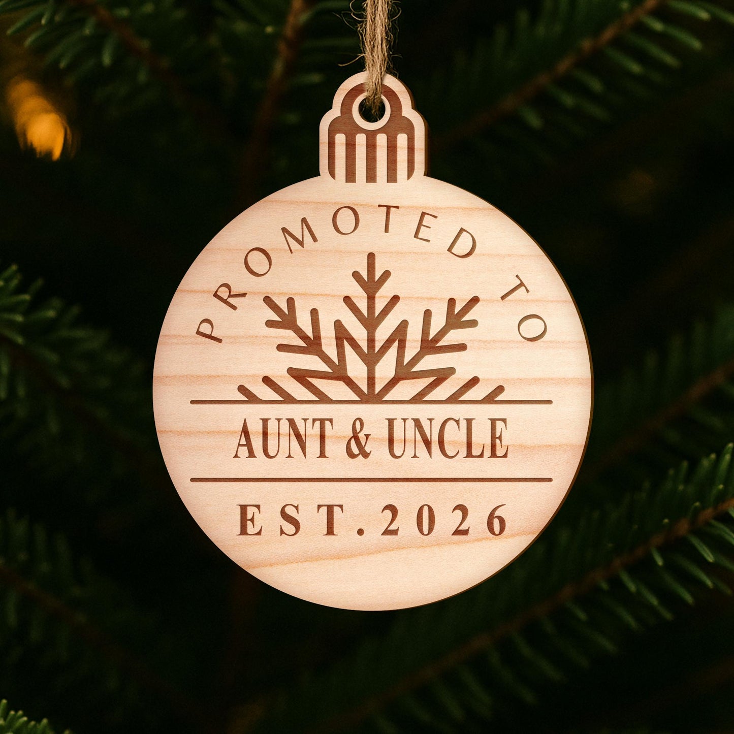 Personalised Baby Announcement Christmas Gift Bauble - Custom Pregnancy Reveal Christmas Ornament