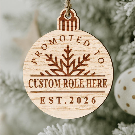 Personalised Baby Announcement Christmas Gift Bauble - Custom Pregnancy Reveal Christmas Ornament