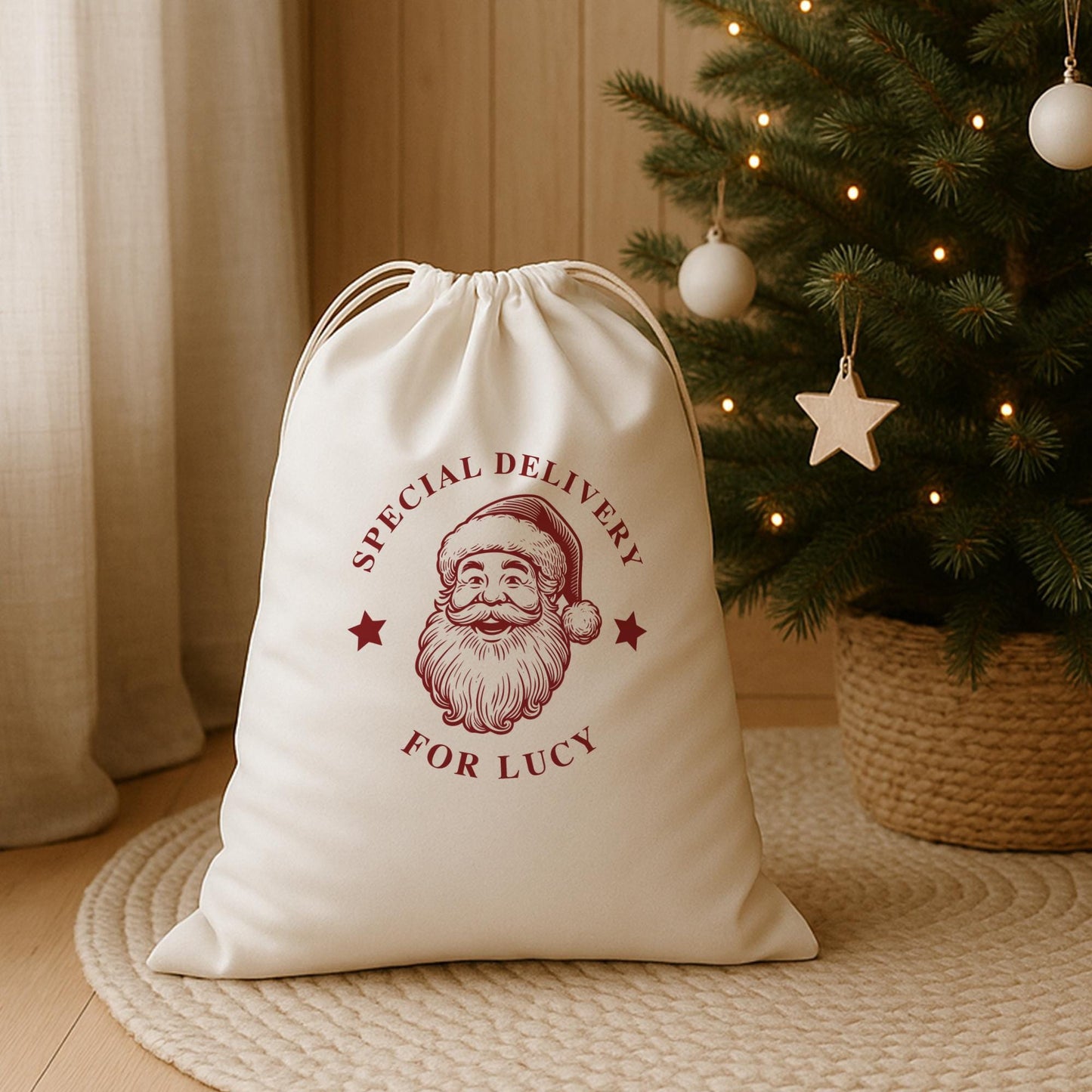 Personalised Santa Sack | Custom Christmas Special Delivery Santa Gift Bag