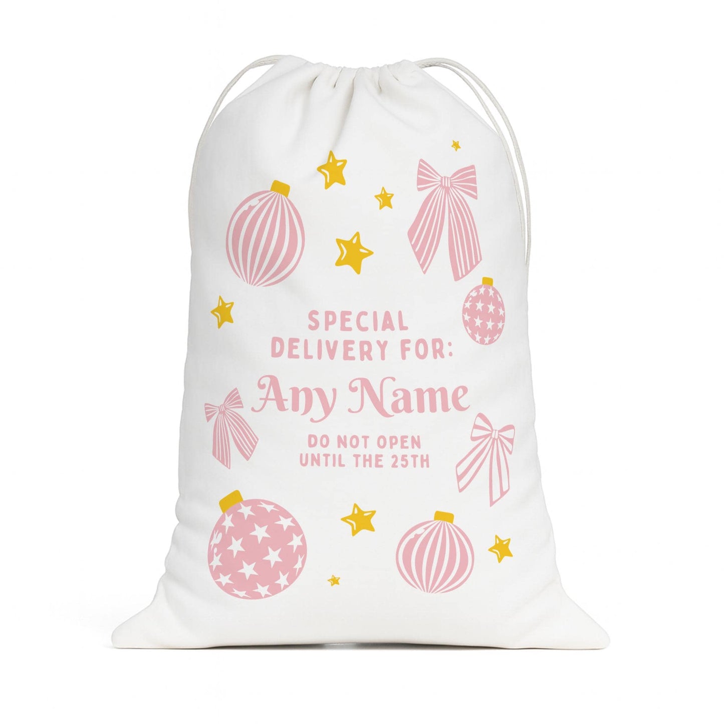 Personalised Christmas Santa Sack  Special Delivery Gift Bag for Girls