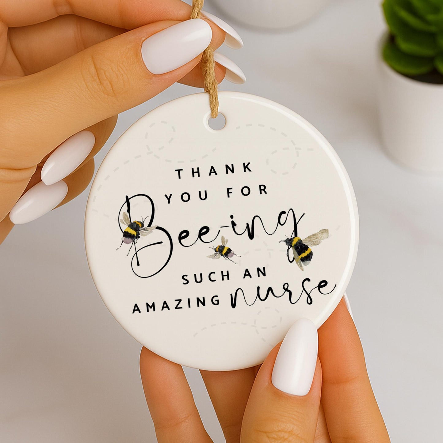 Nurse Thank You Ornament  Beeing an Amazing Nurse Keepsake Gift  NHS Appreciation Gift