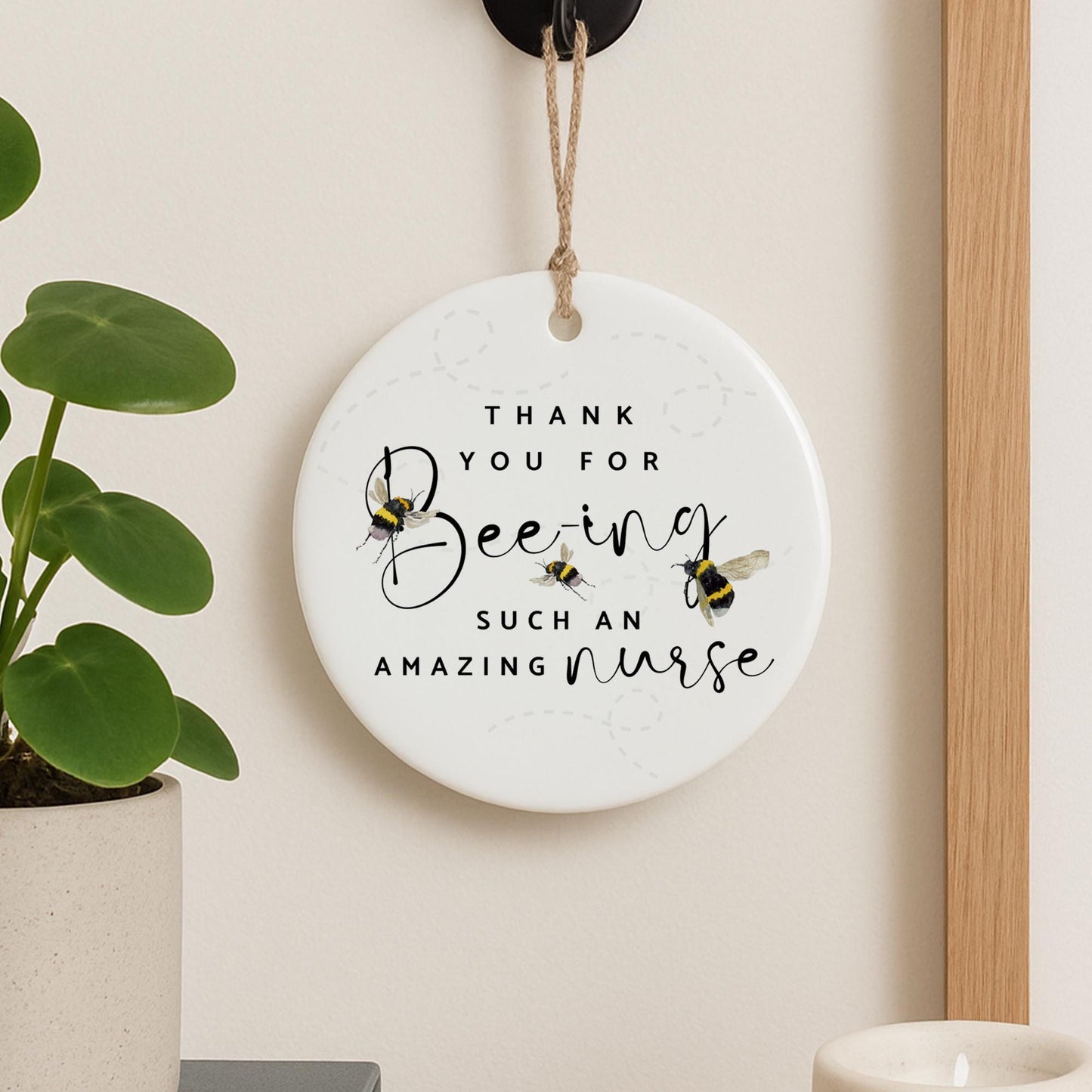 Nurse Thank You Ornament  Beeing an Amazing Nurse Keepsake Gift  NHS Appreciation Gift