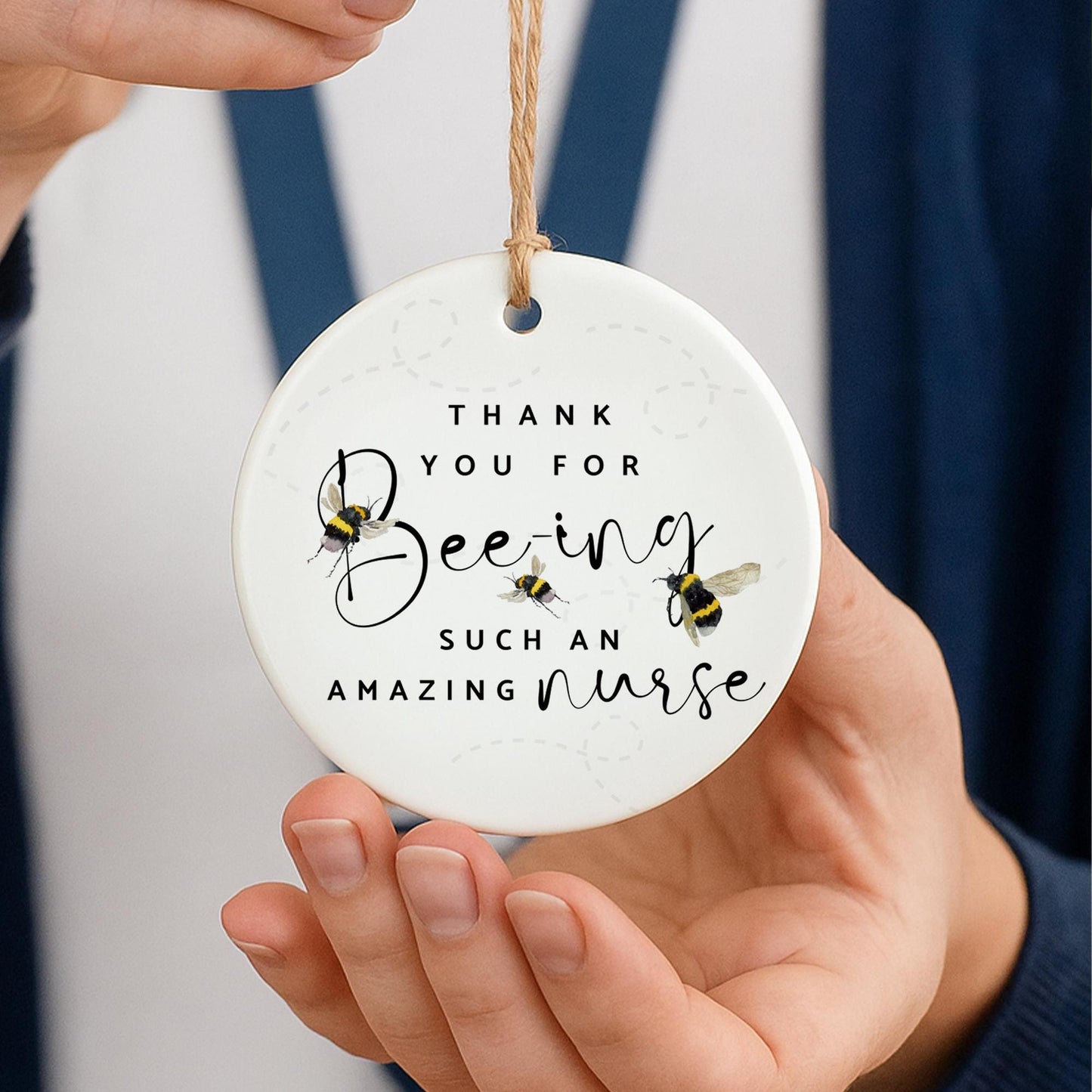 Nurse Thank You Ornament  Beeing an Amazing Nurse Keepsake Gift  NHS Appreciation Gift