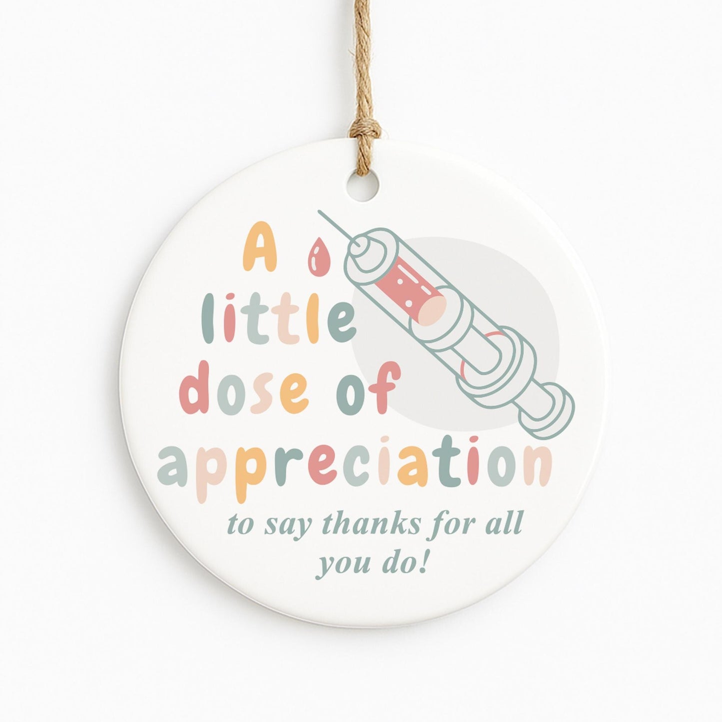 Nurse Thank You Gift Ornament  A Little Dose of Appreciation  NHS Thank You Gift